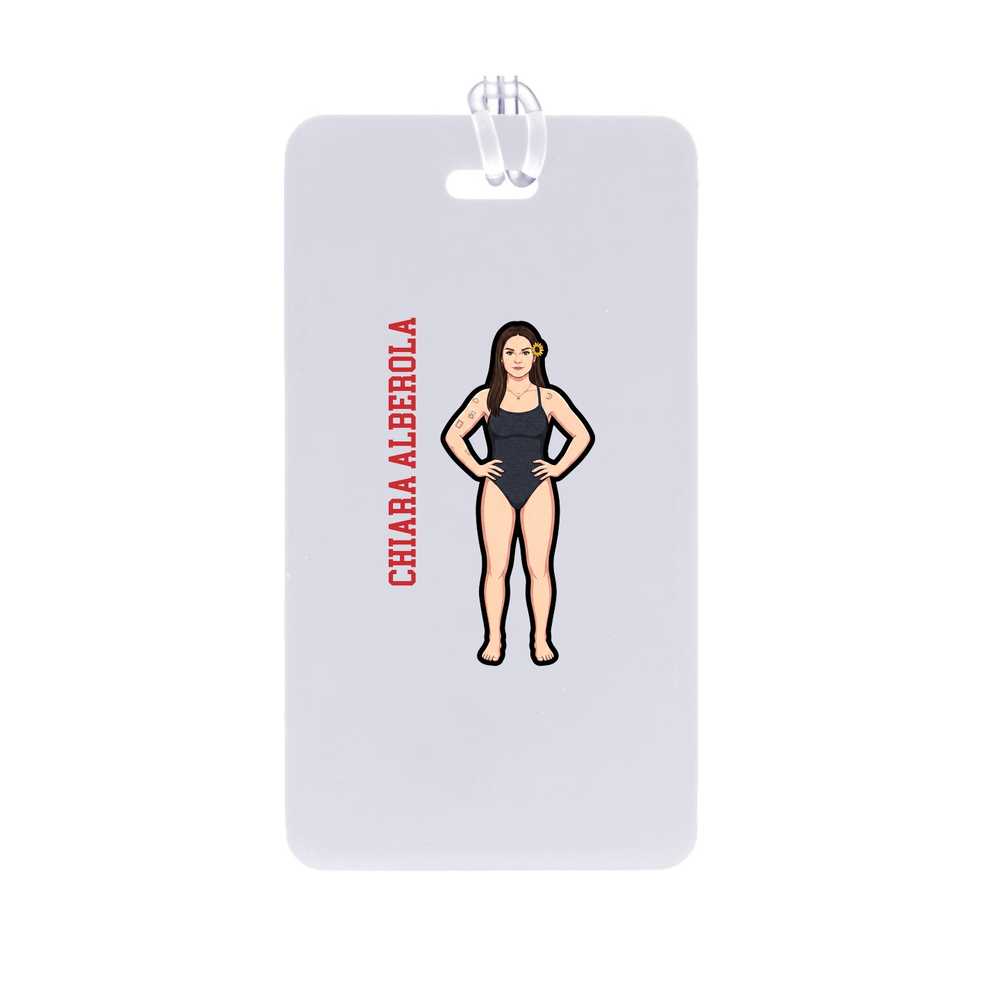 Bag Tag — Name Vertical in Classic