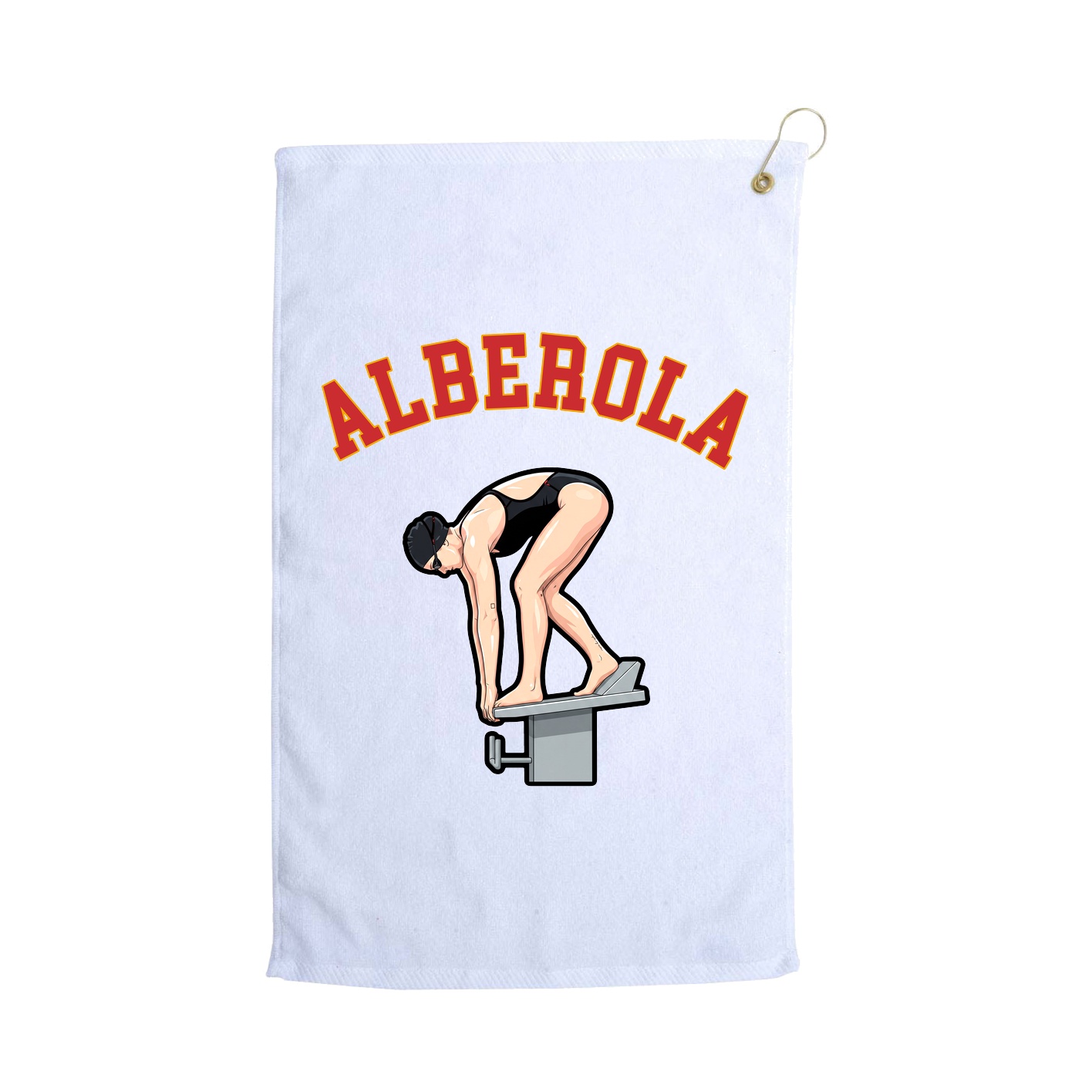Golf Towel — Shirsey Arch in White