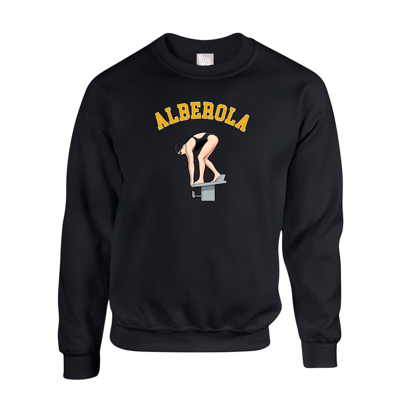 Fleece Crew — Shirsey Arch in Black