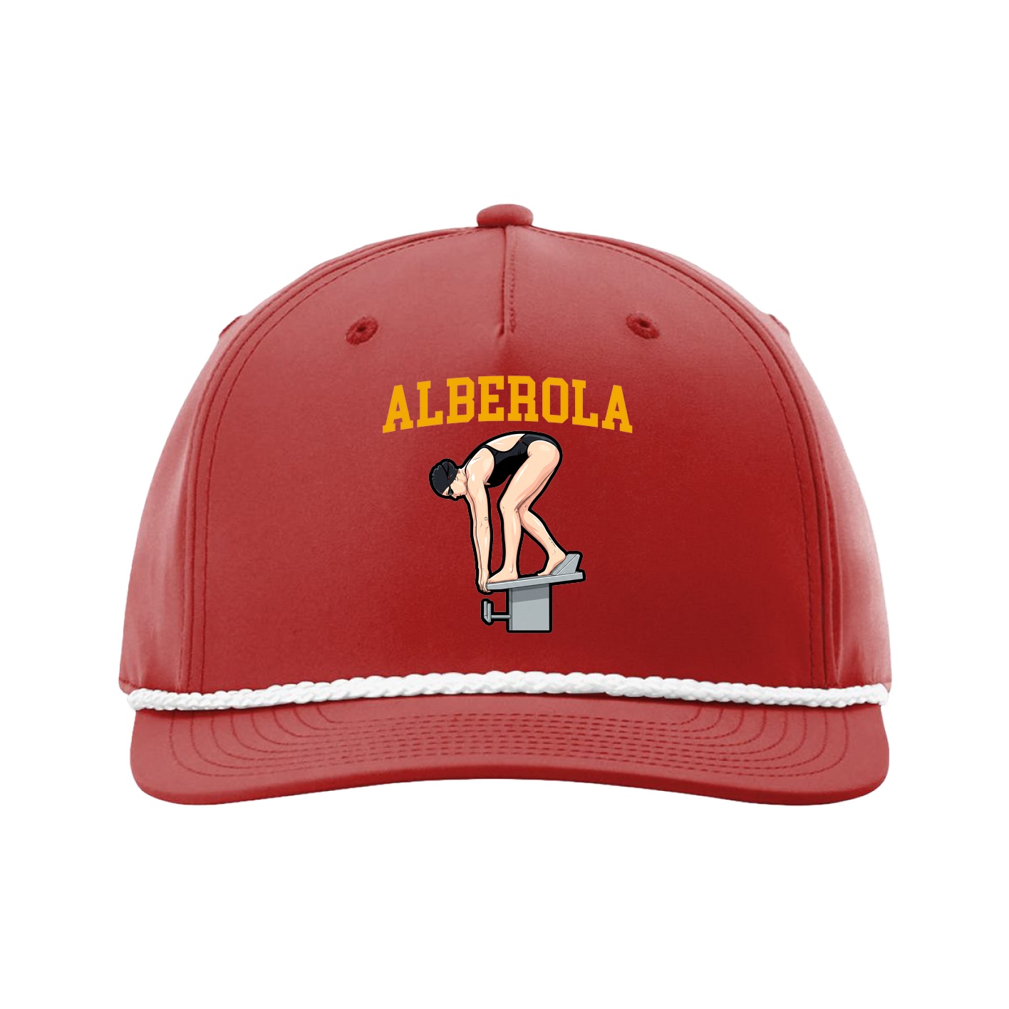 Five-Panel Classic Rope Cap — Shirsey in Red