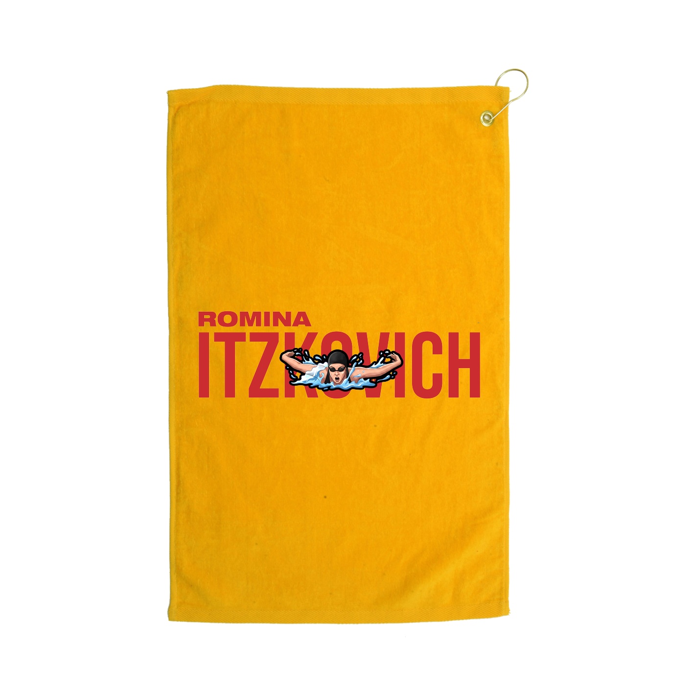 Golf Towel — Player Name in Gold