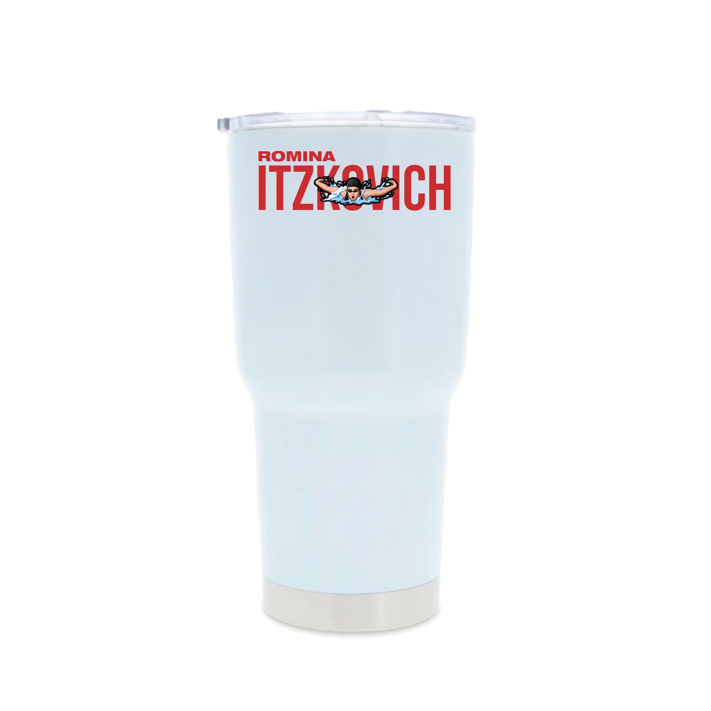 30oz Stainless Steel Tumbler — Player Name in White