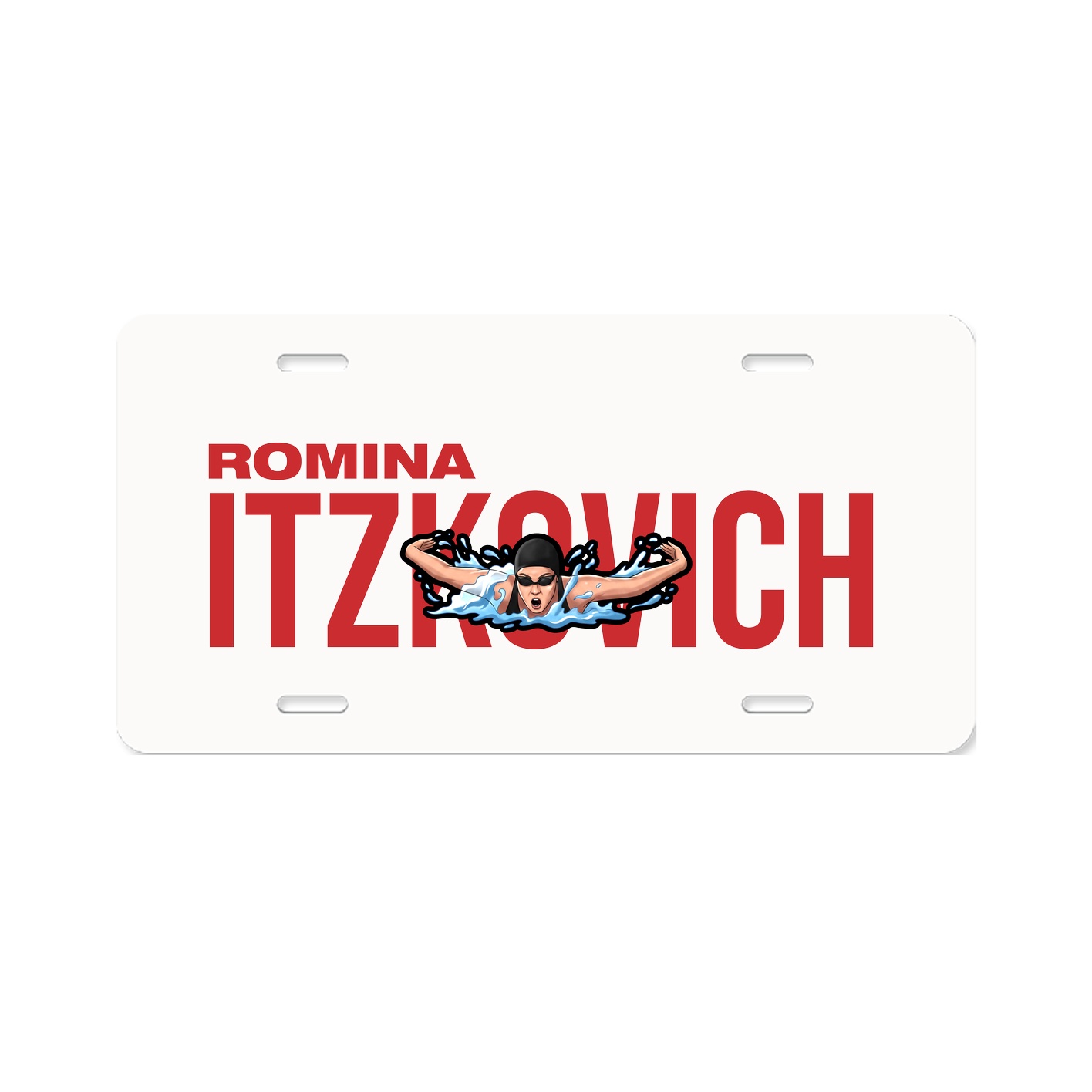 License Plate — Player Name in Classic