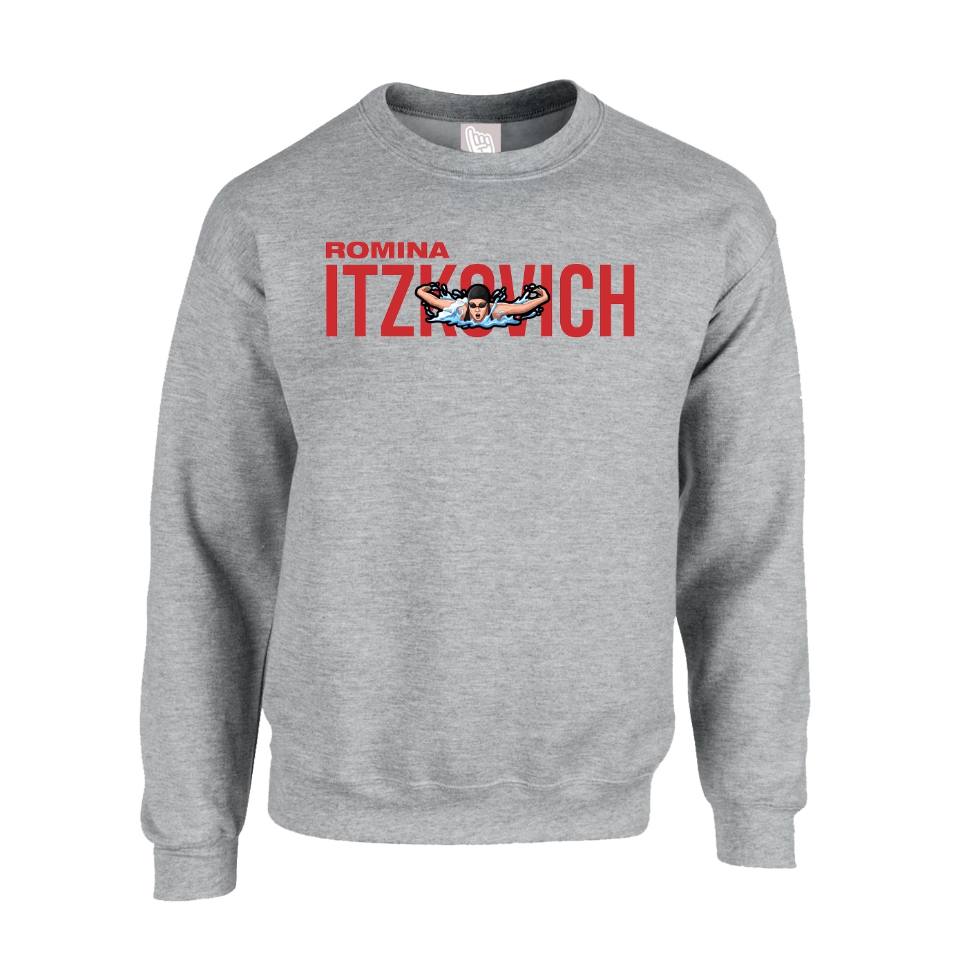 Fleece Crew — Player Name in Grey