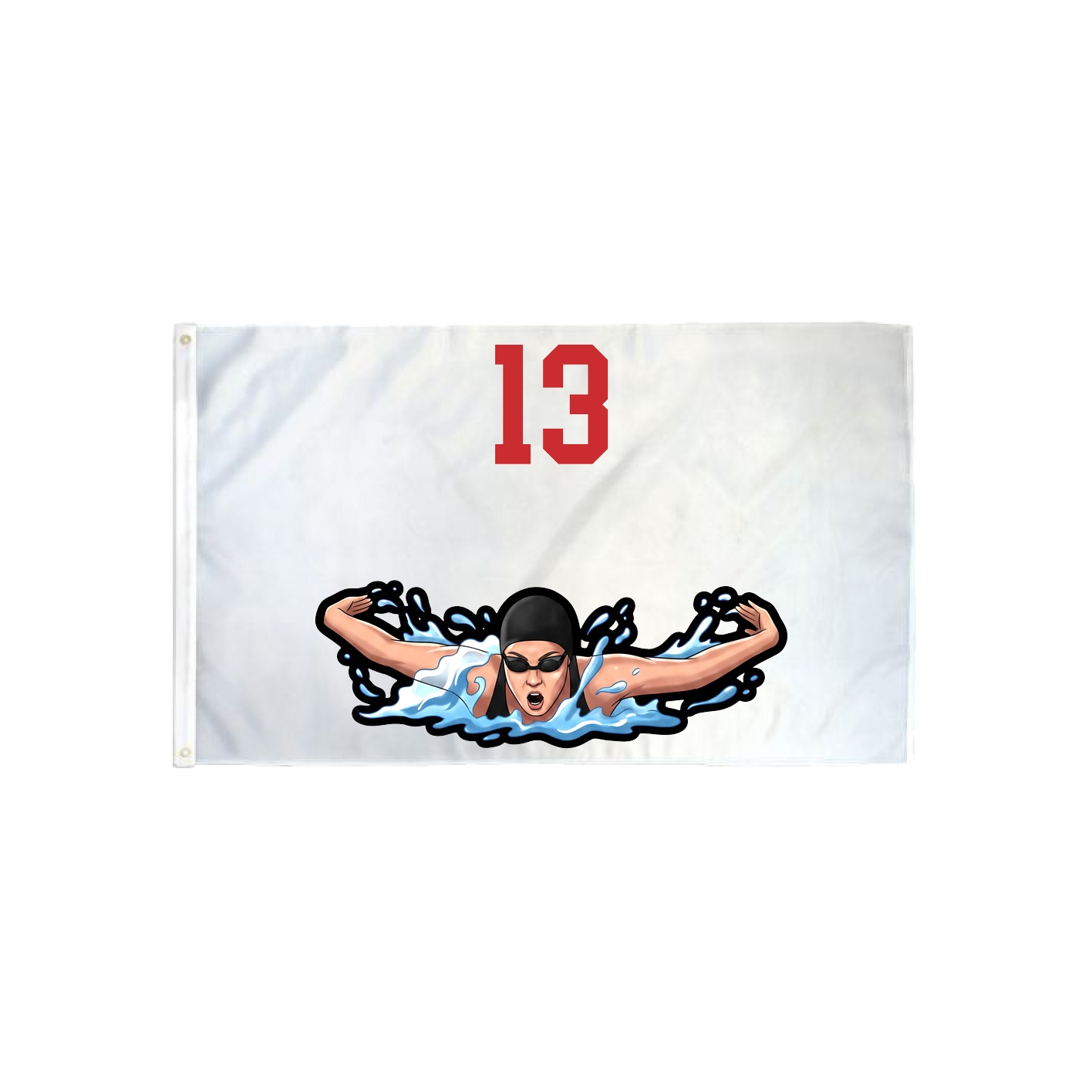3x5 Flag — Number Top in Classic
