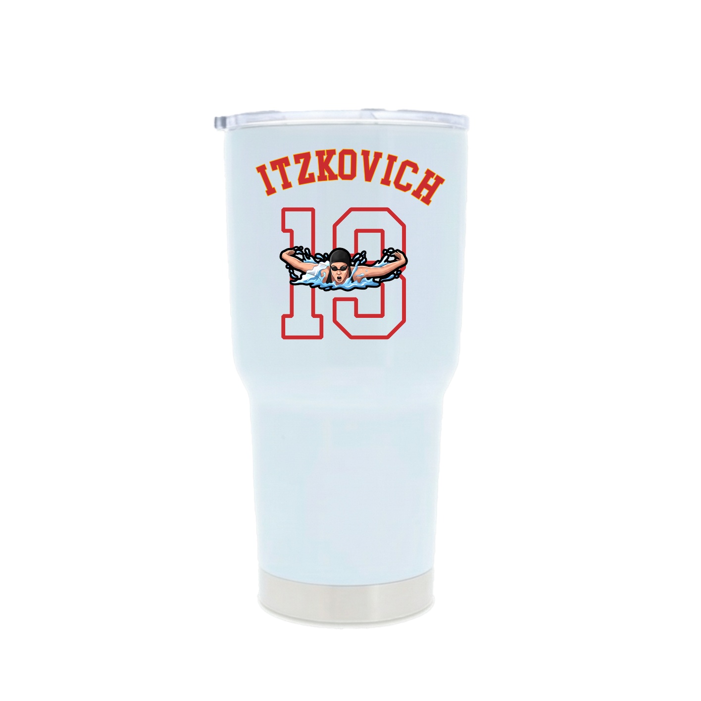 30oz Stainless Steel Tumbler — Shirsey Arch in White