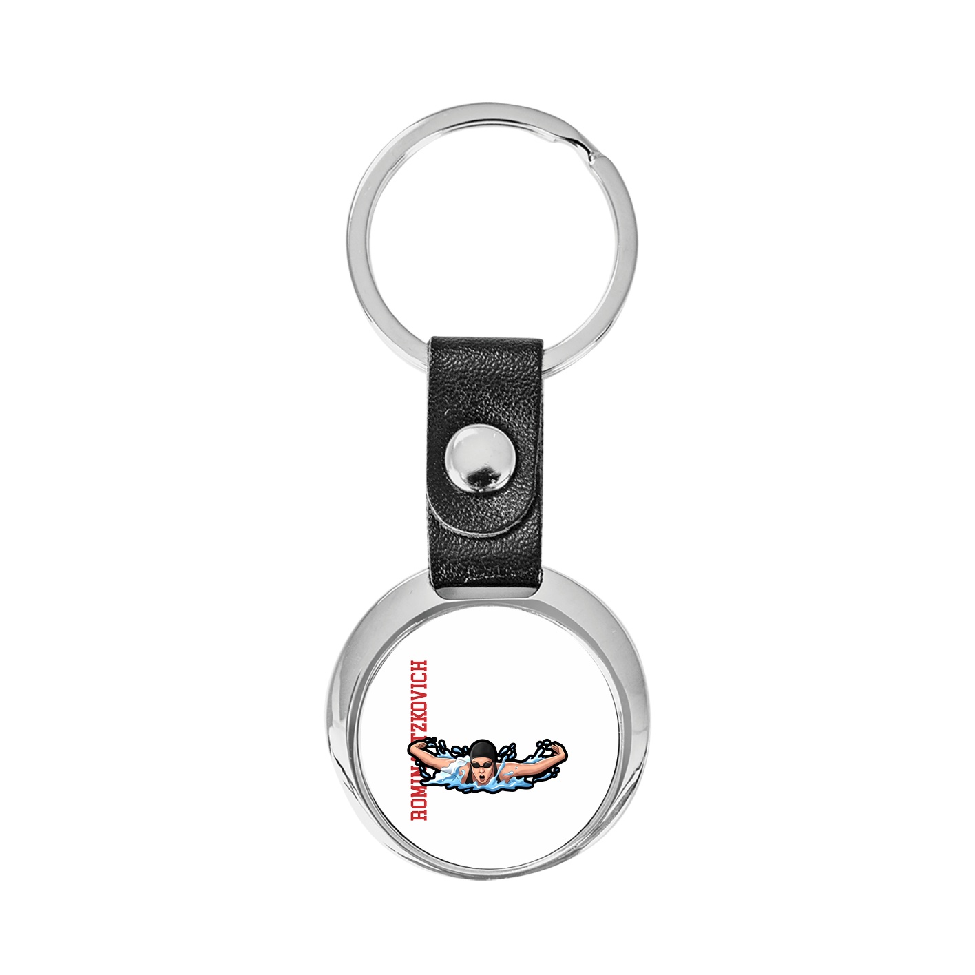 Key Chain — Name Vertical in Classic