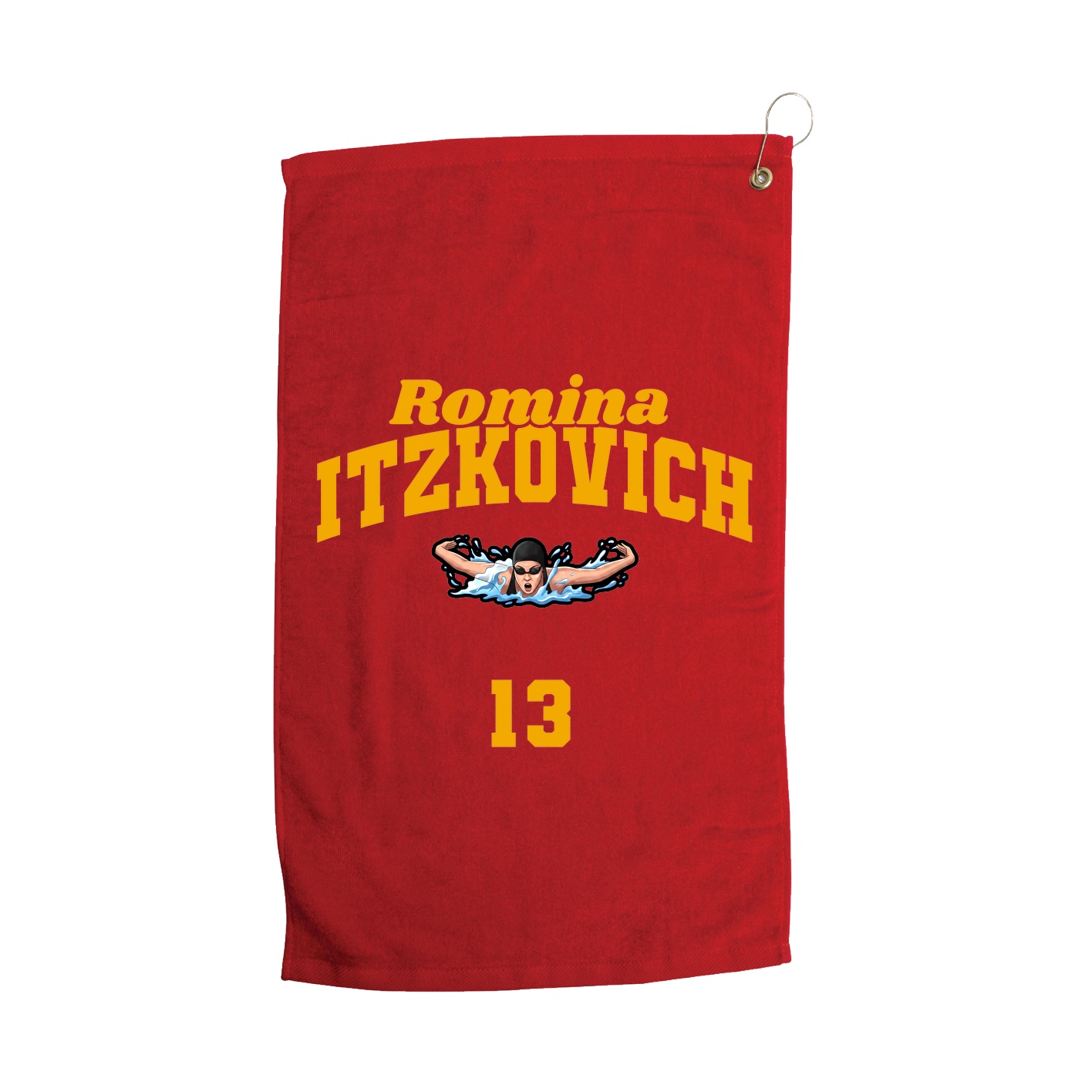 Golf Towel — Signature Arch in Red