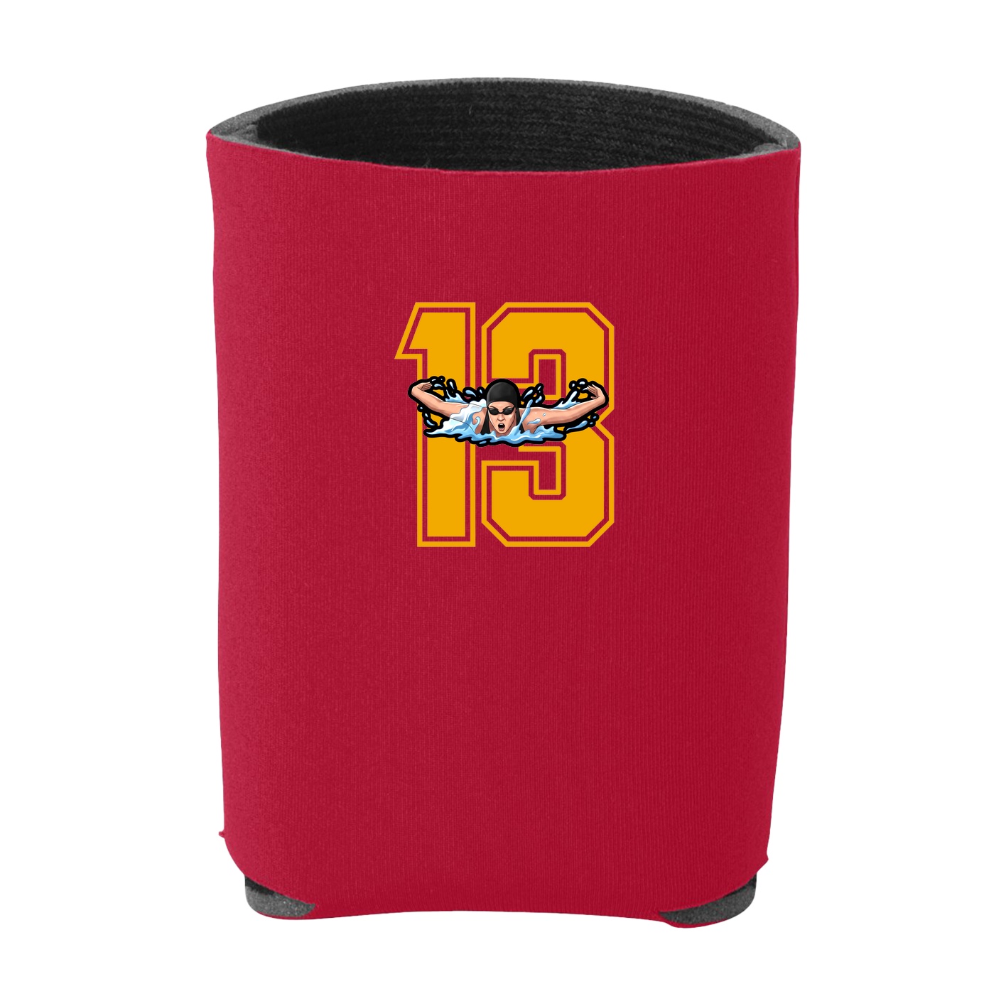 Can Holder — Number in Red