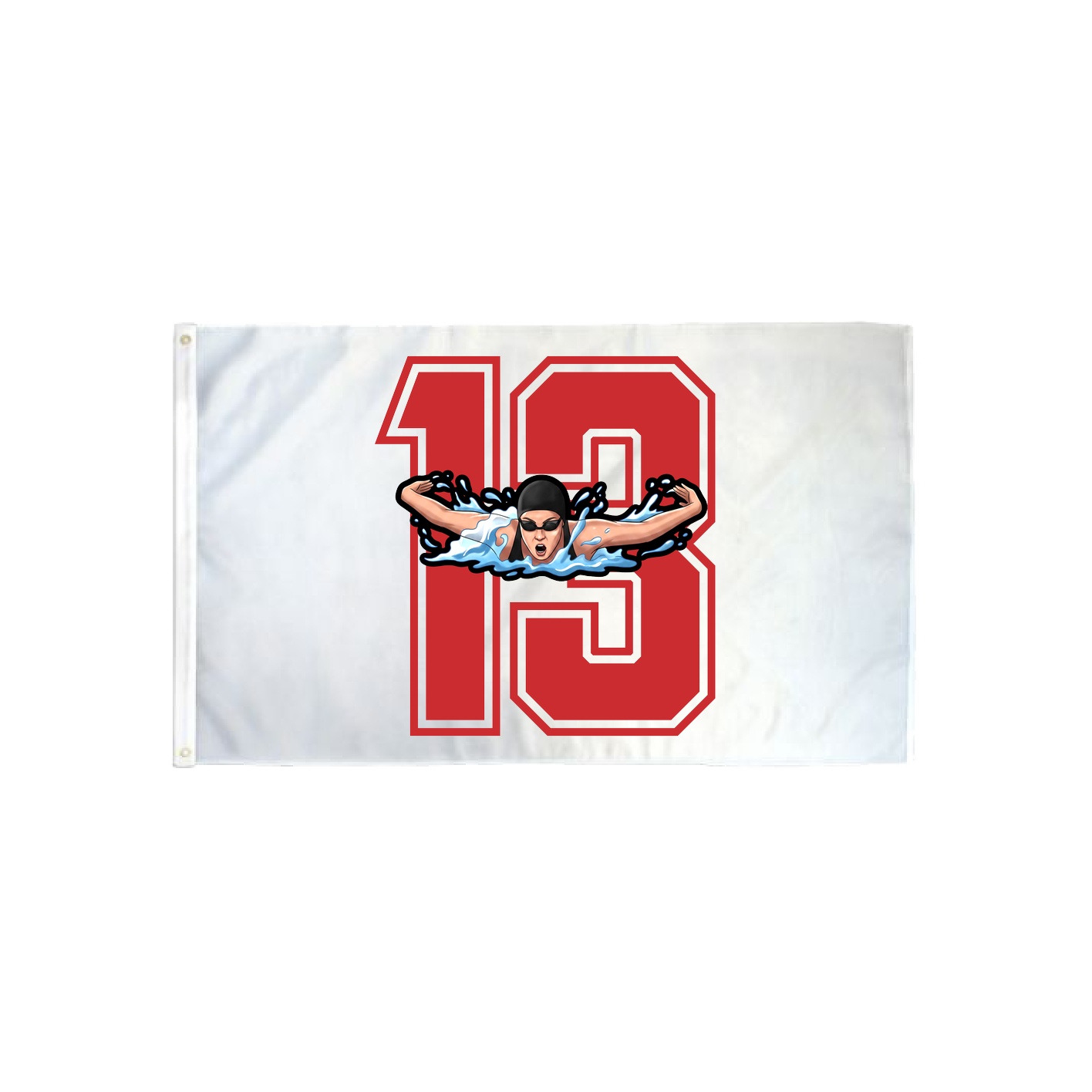 3x5 Flag — Number in Classic