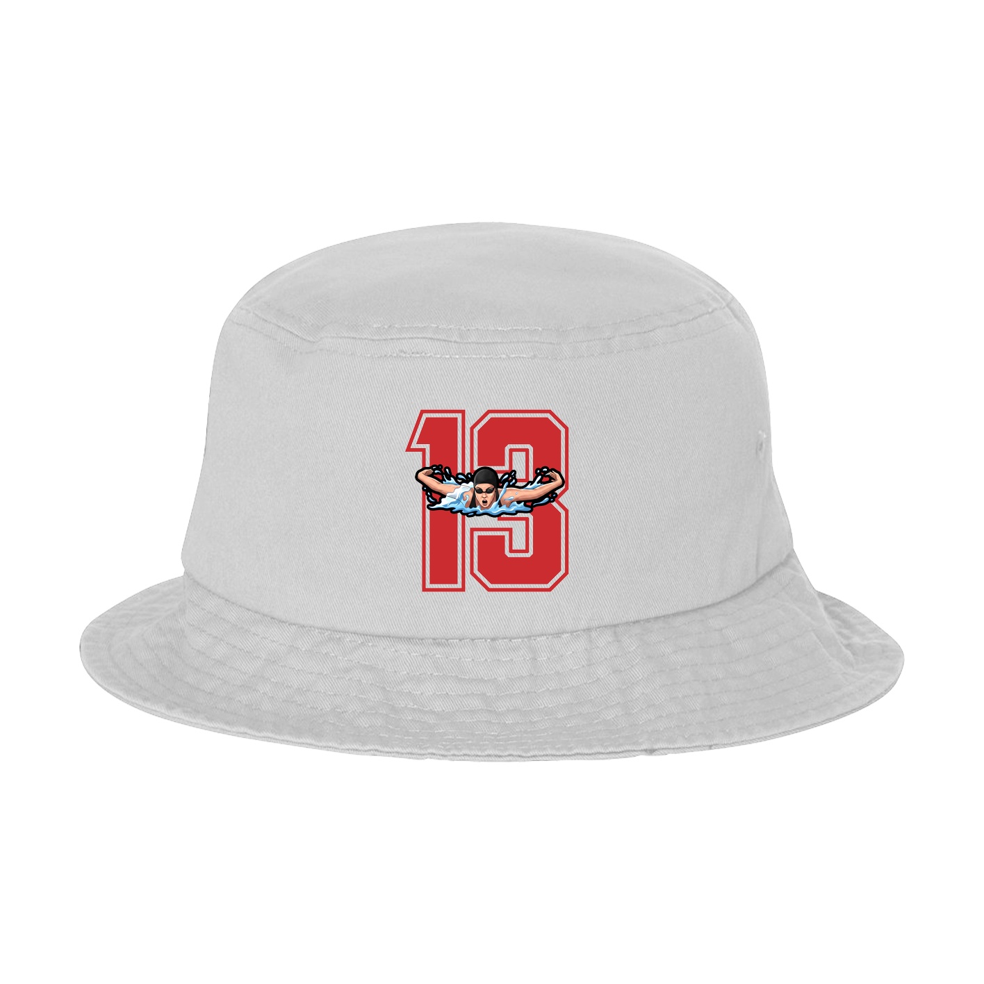 Bucket Cap — Number in White
