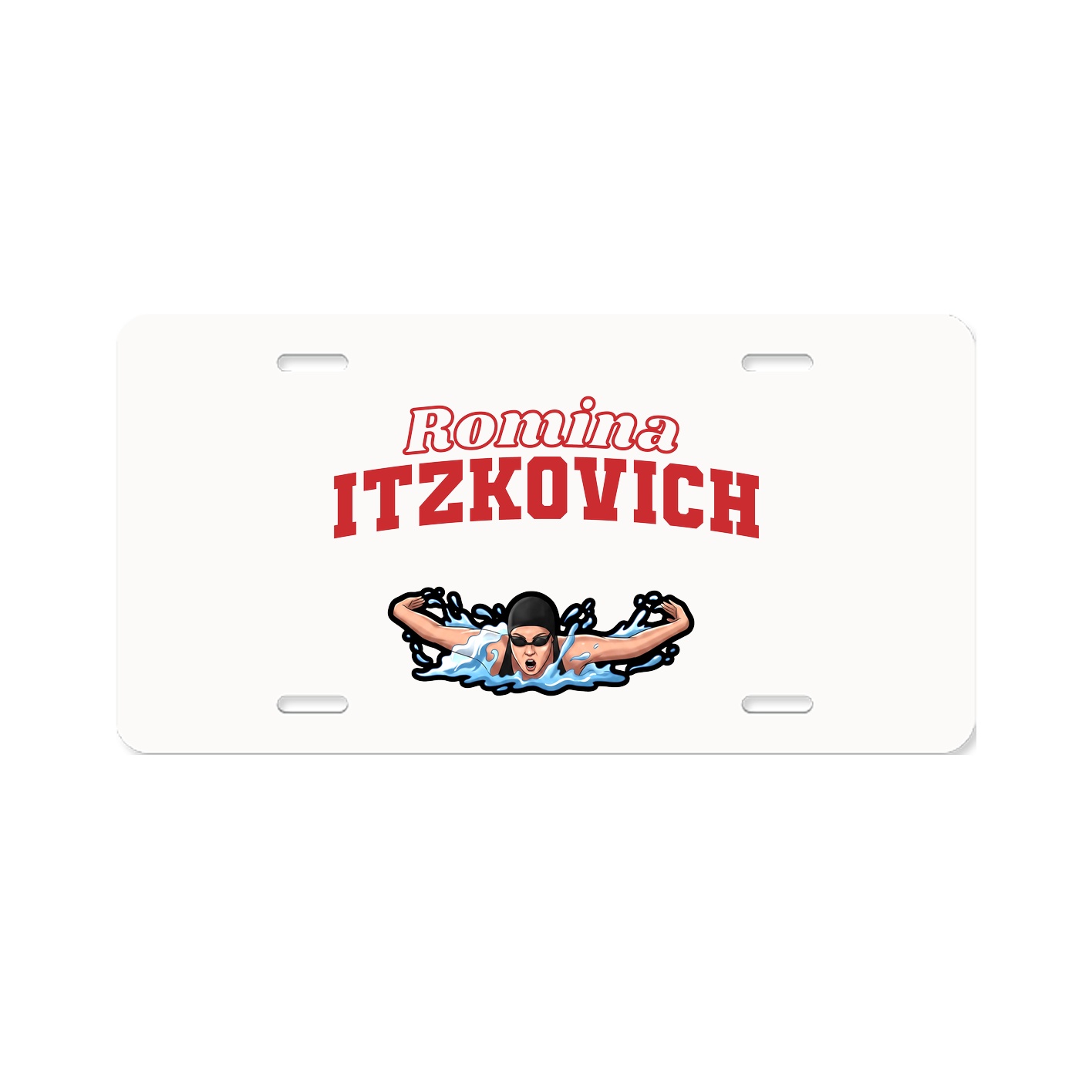 License Plate — Name Arch in Classic