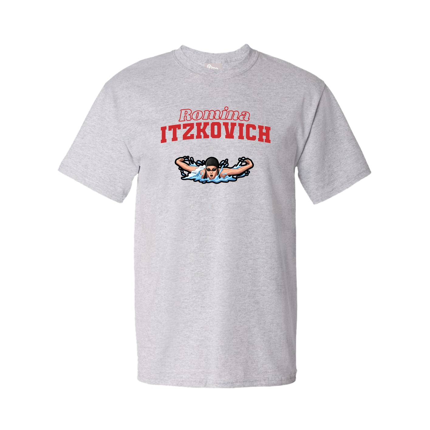 Youth Tee — Name Arch in Grey