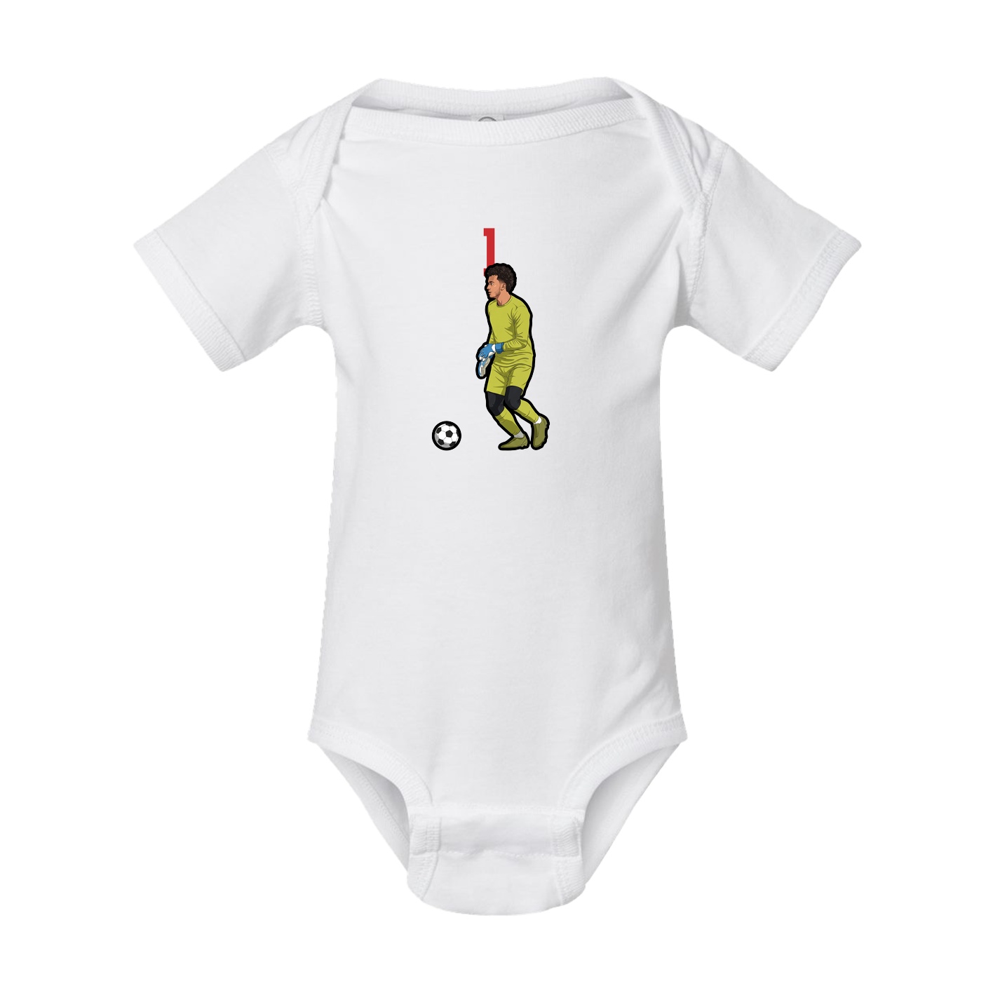 Baby Onesie — Number Top in White