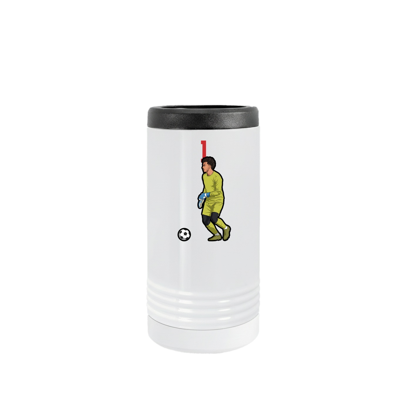 Slim Beverage Holder — Number Top in White
