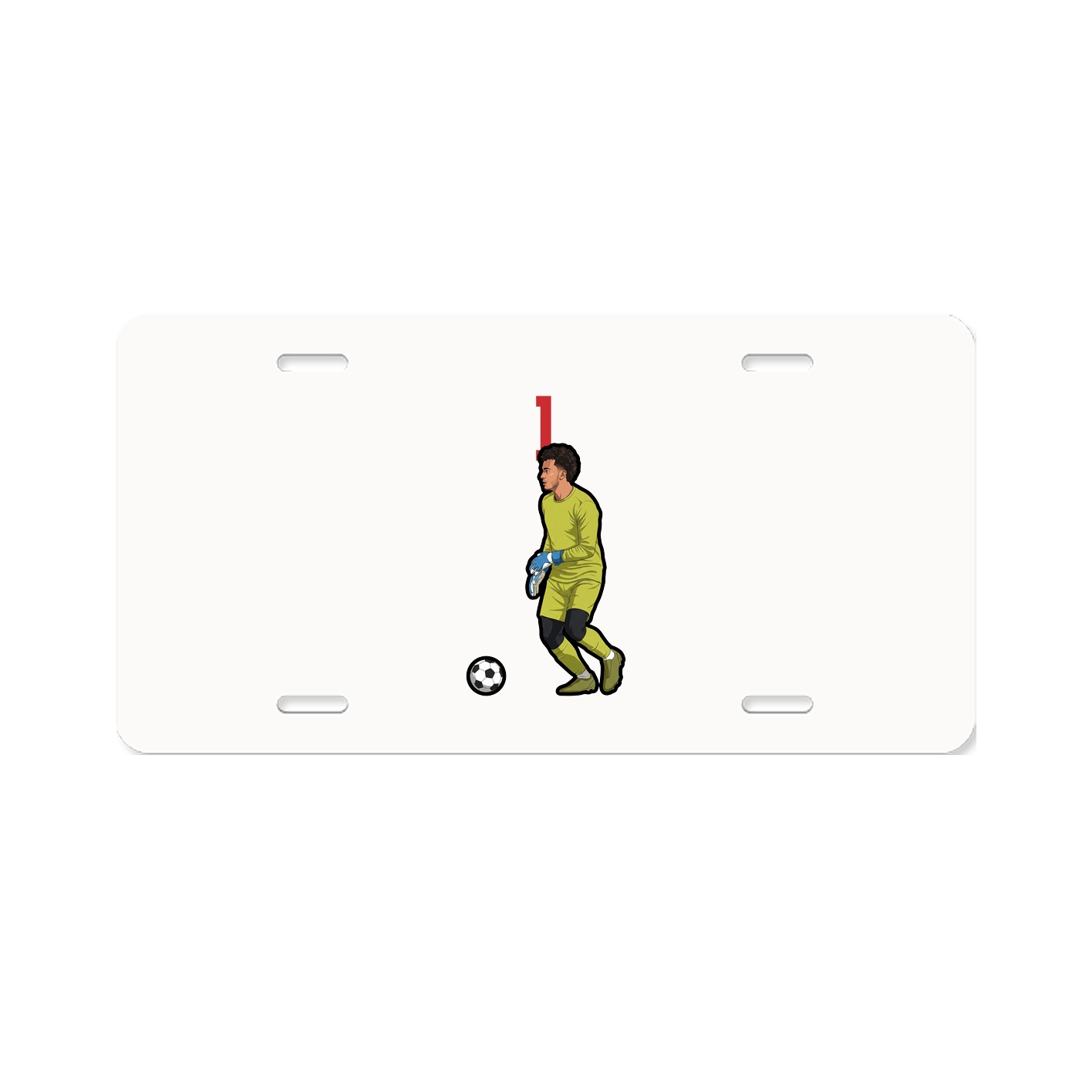 License Plate — Number Top in Classic