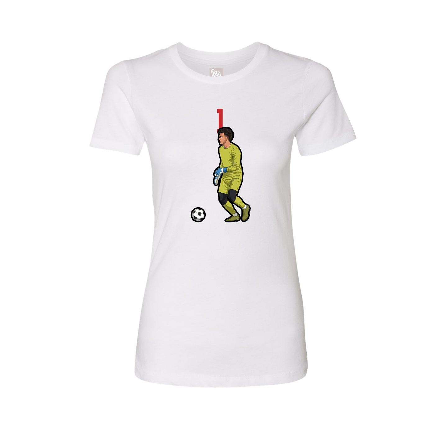 Womens Tee — Number Top in White