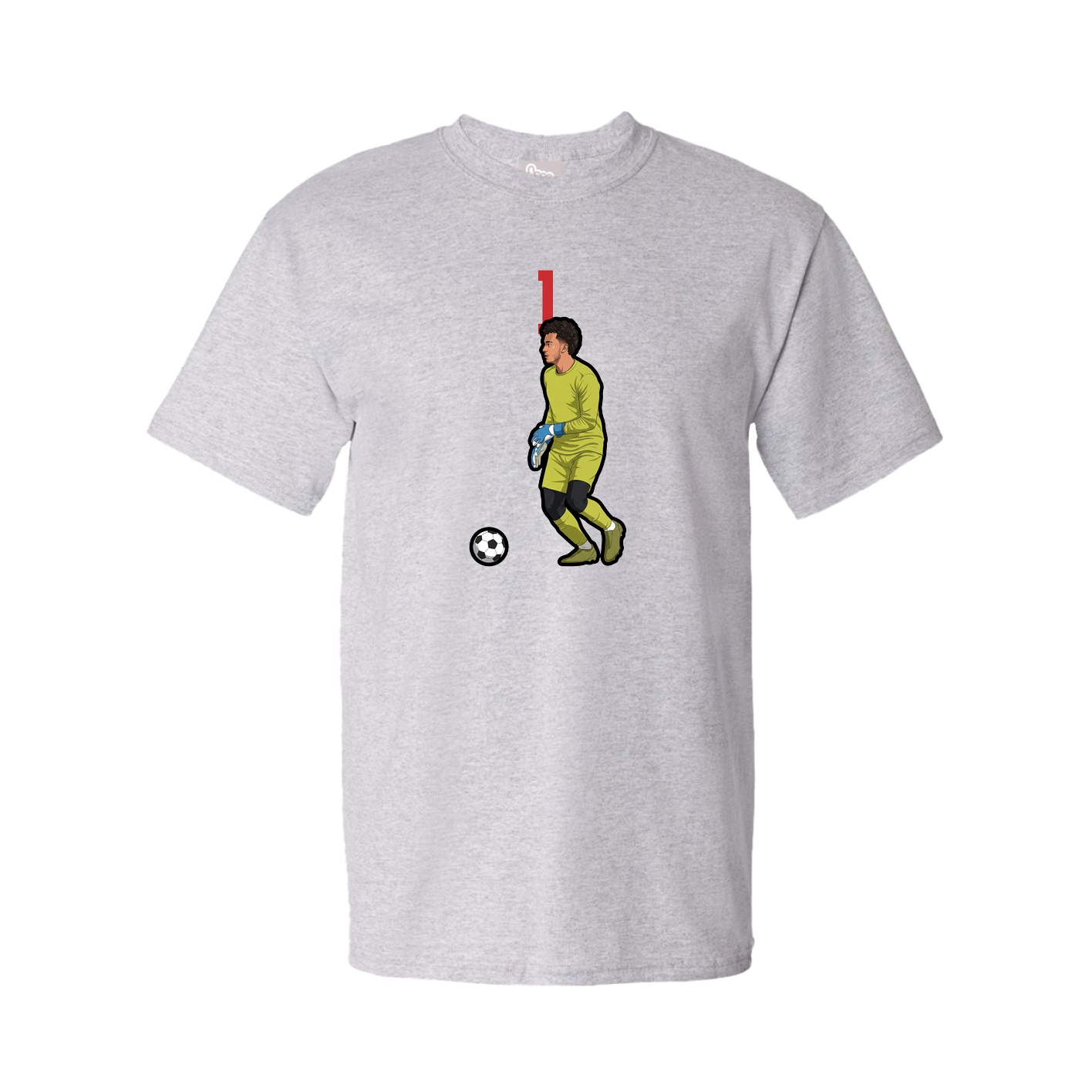 Youth Tee — Number Top in Grey