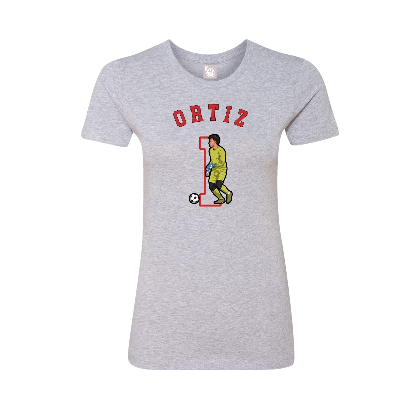 Fitted Women's Tee — Shirsey Arch in Grey