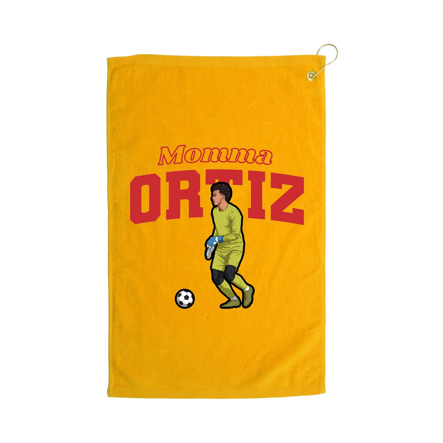 Golf Towel — Mothers Day Block in Gold