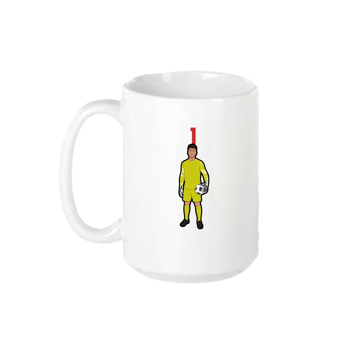 15oz Coffee Mug — Number Top in White