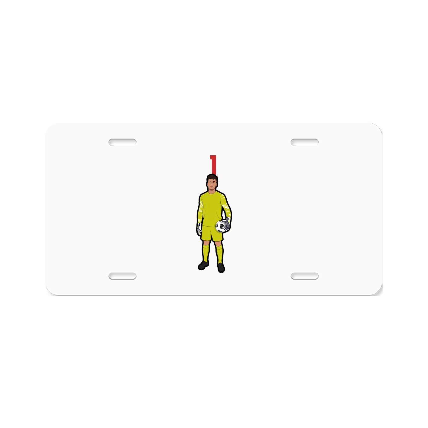 License Plate — Number Top in Classic