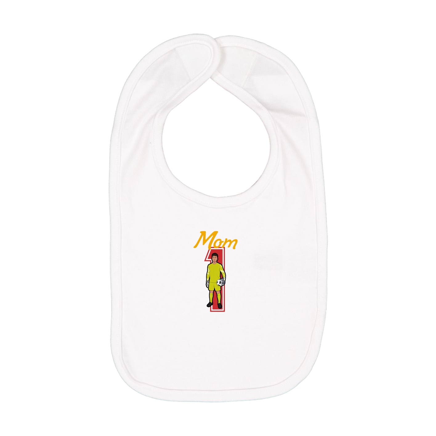 Infant Bib — Mothers Day Shirsey in White