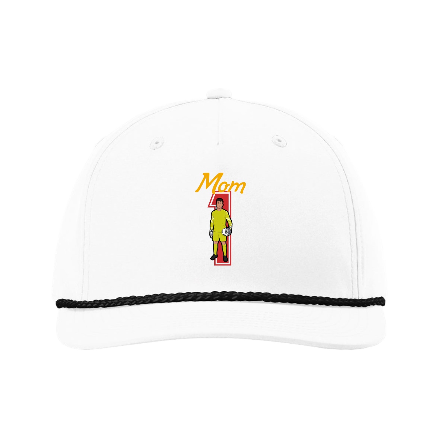 Five-Panel Classic Rope Cap — Mothers Day Shirsey in White