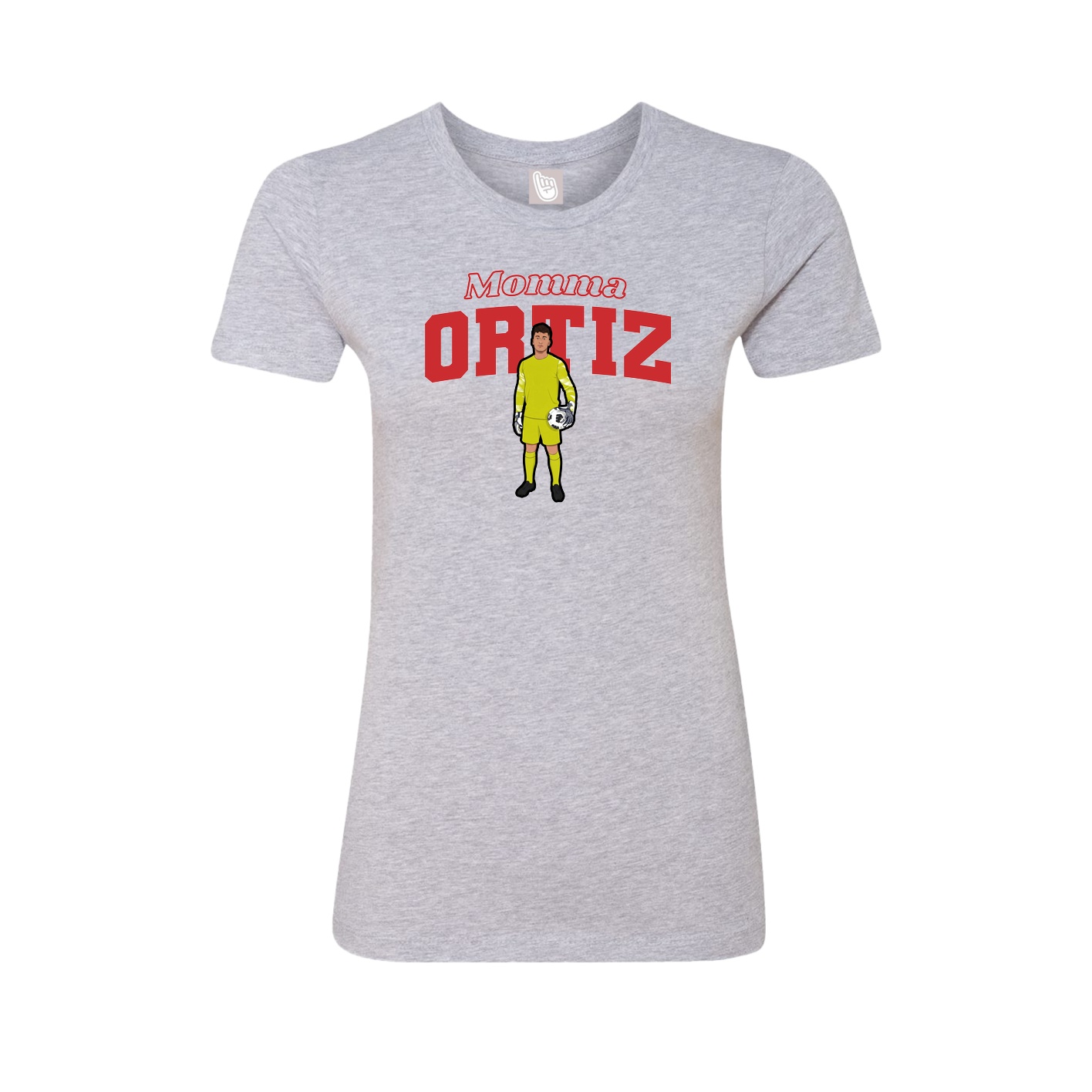 Womens Tee — Mothers Day Block in Grey