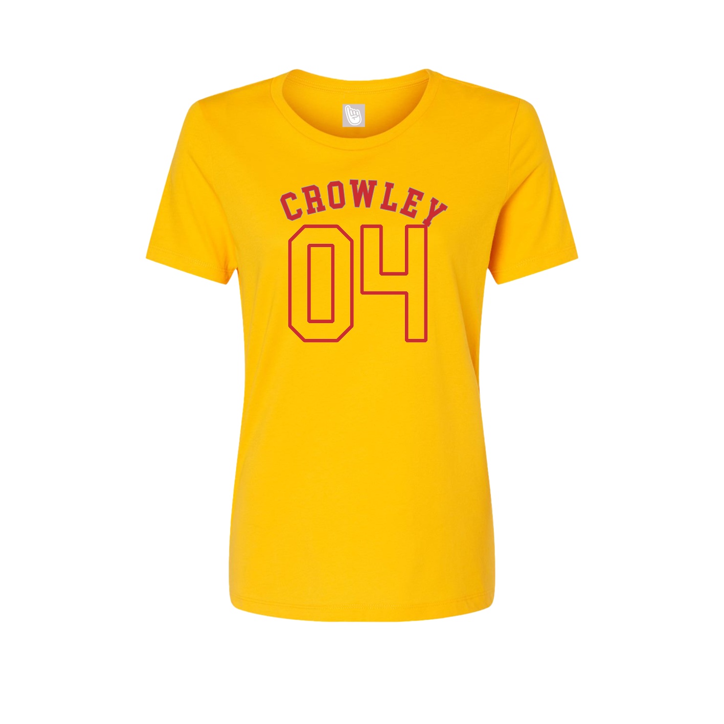 Fitted Women's Tee — Shirsey Arch in Gold