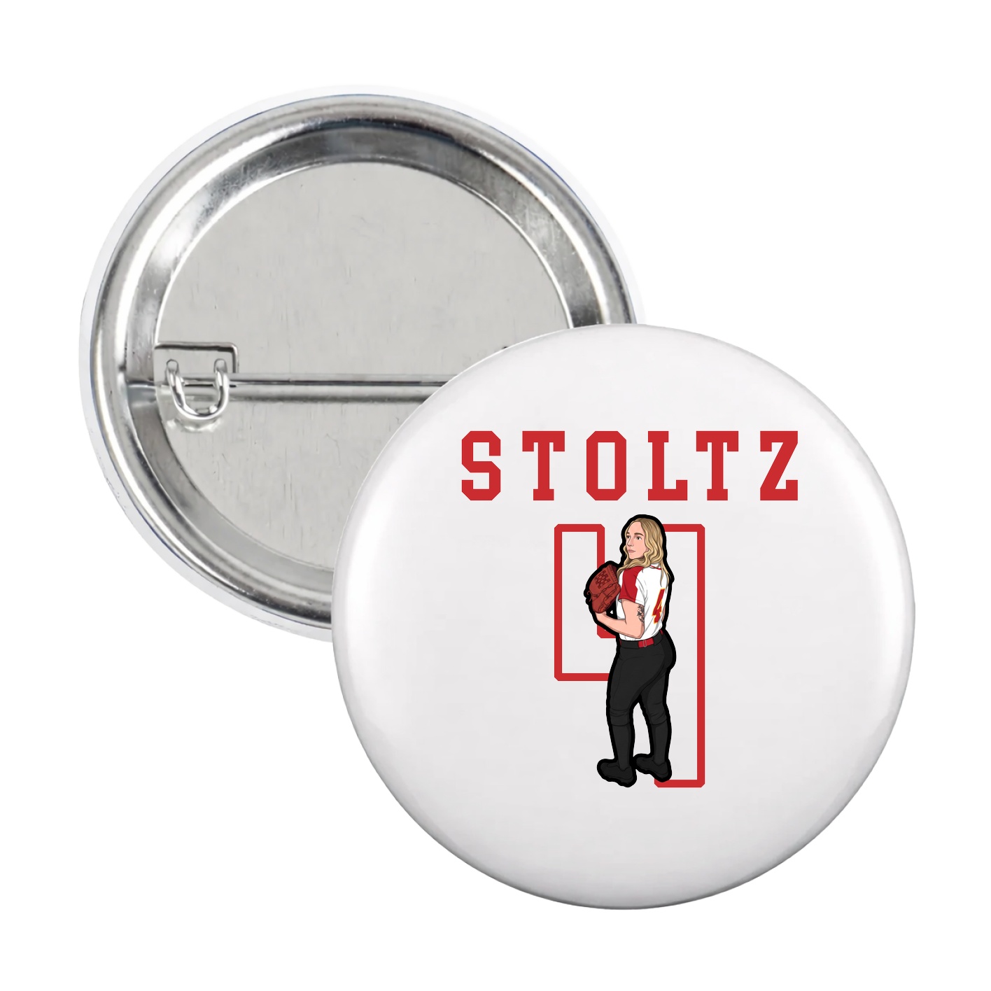Game Day Button — Shirsey in White