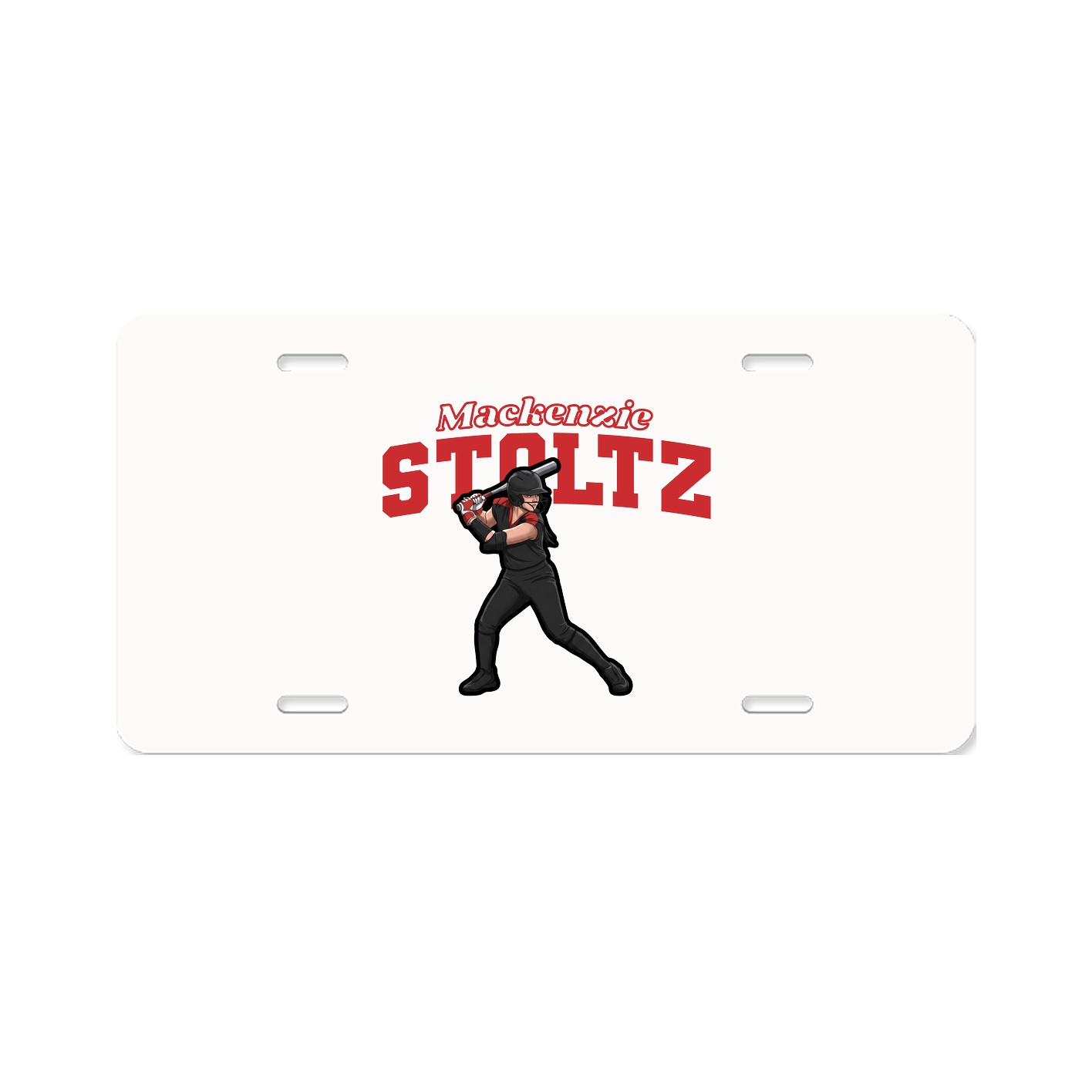 License Plate — Name Arch in Classic