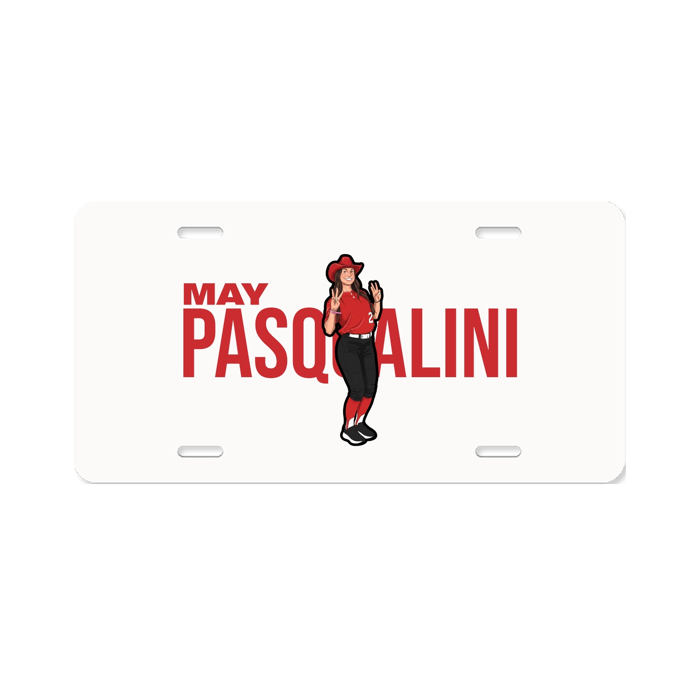 License Plate — Player Name in Classic