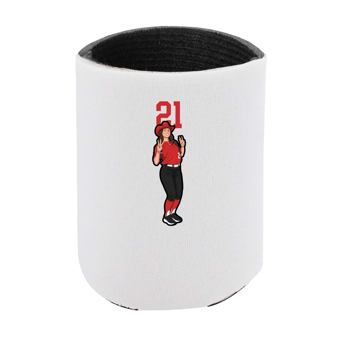 Can Holder — Number Top in White