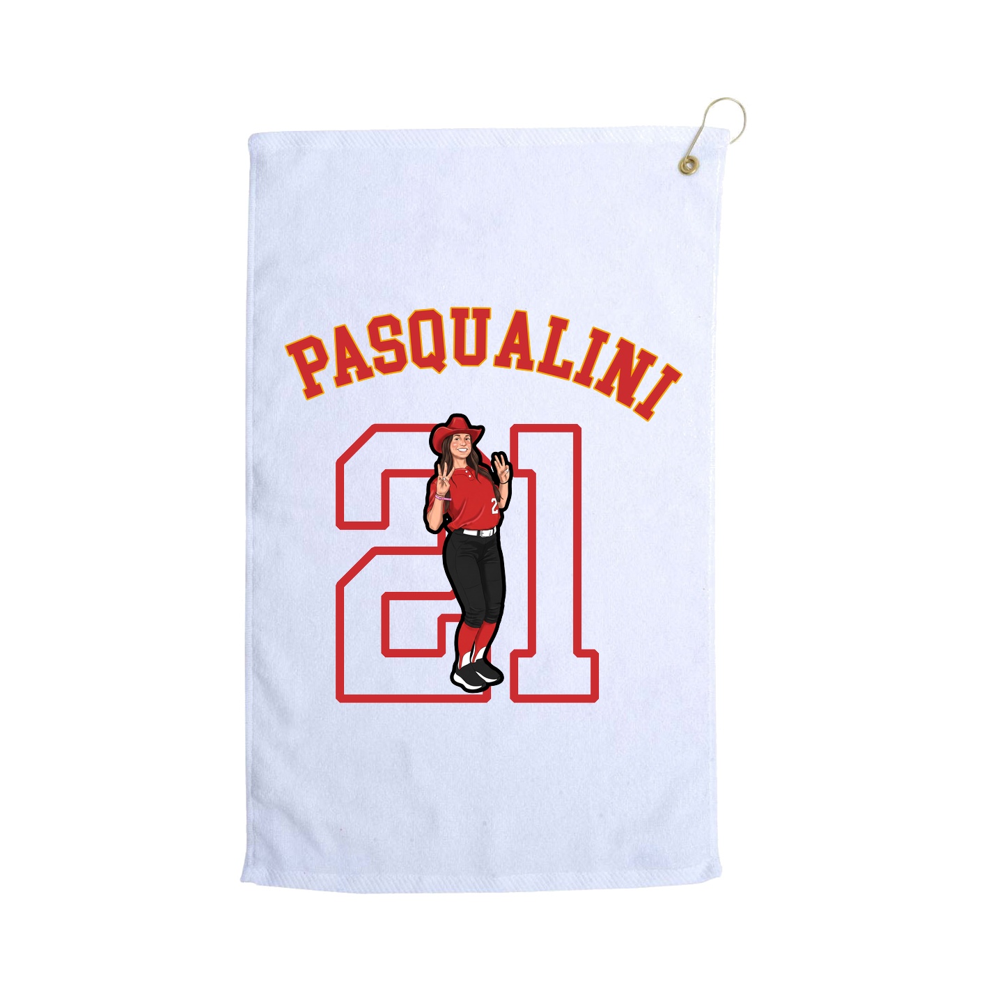 Golf Towel — Shirsey Arch in White