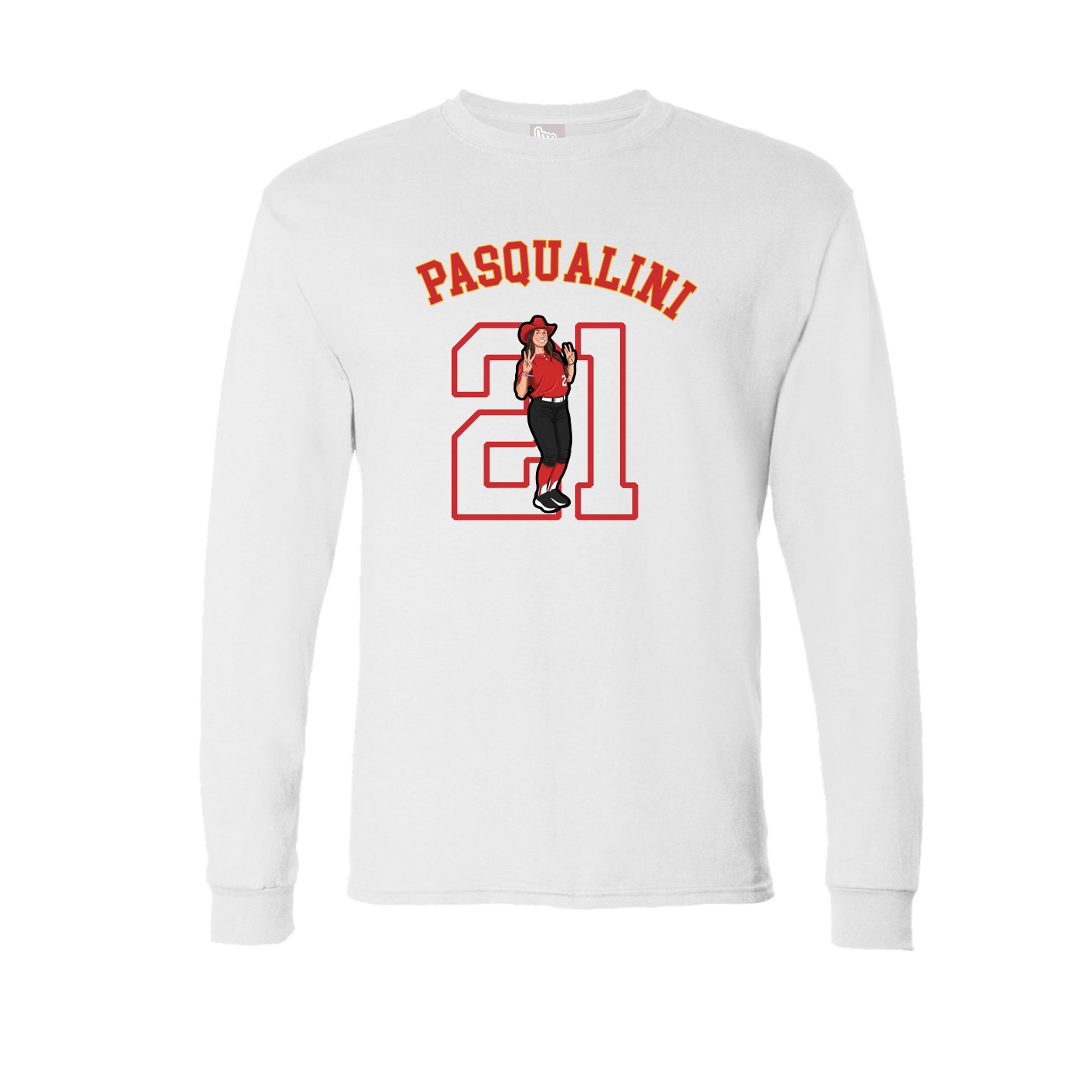 Long Sleeve Tee — Shirsey Arch in White