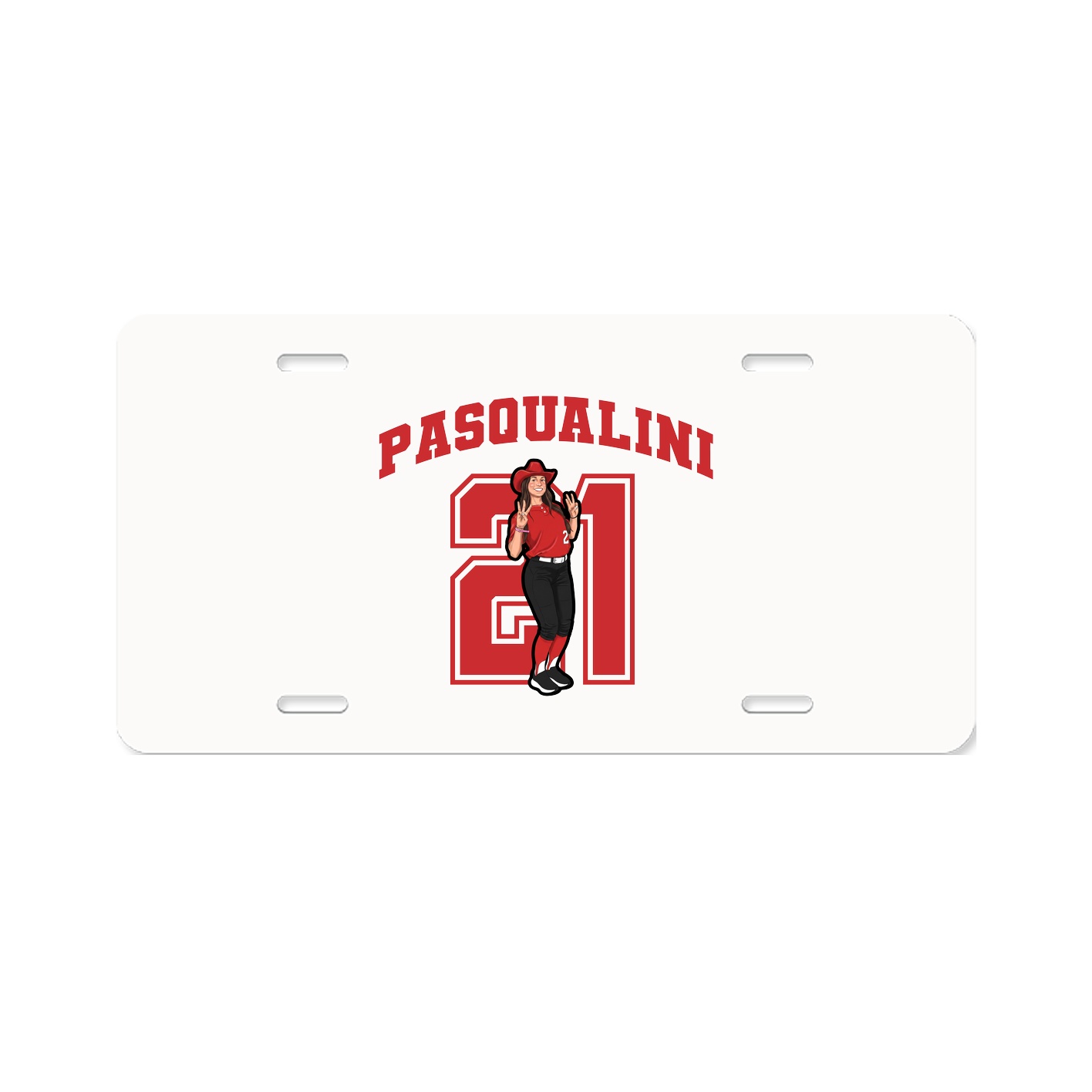 License Plate — Number in Classic