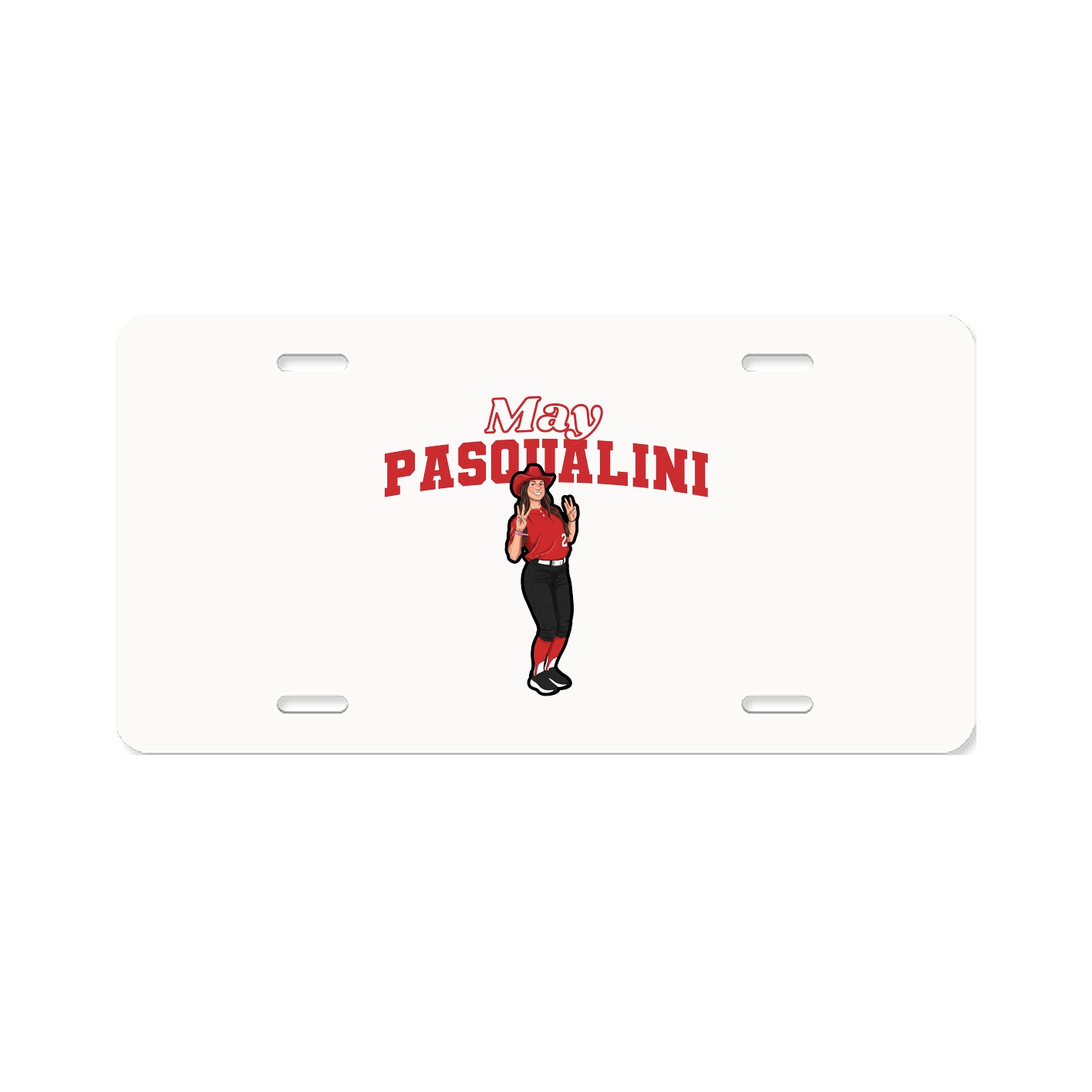 License Plate — Name Arch in Classic