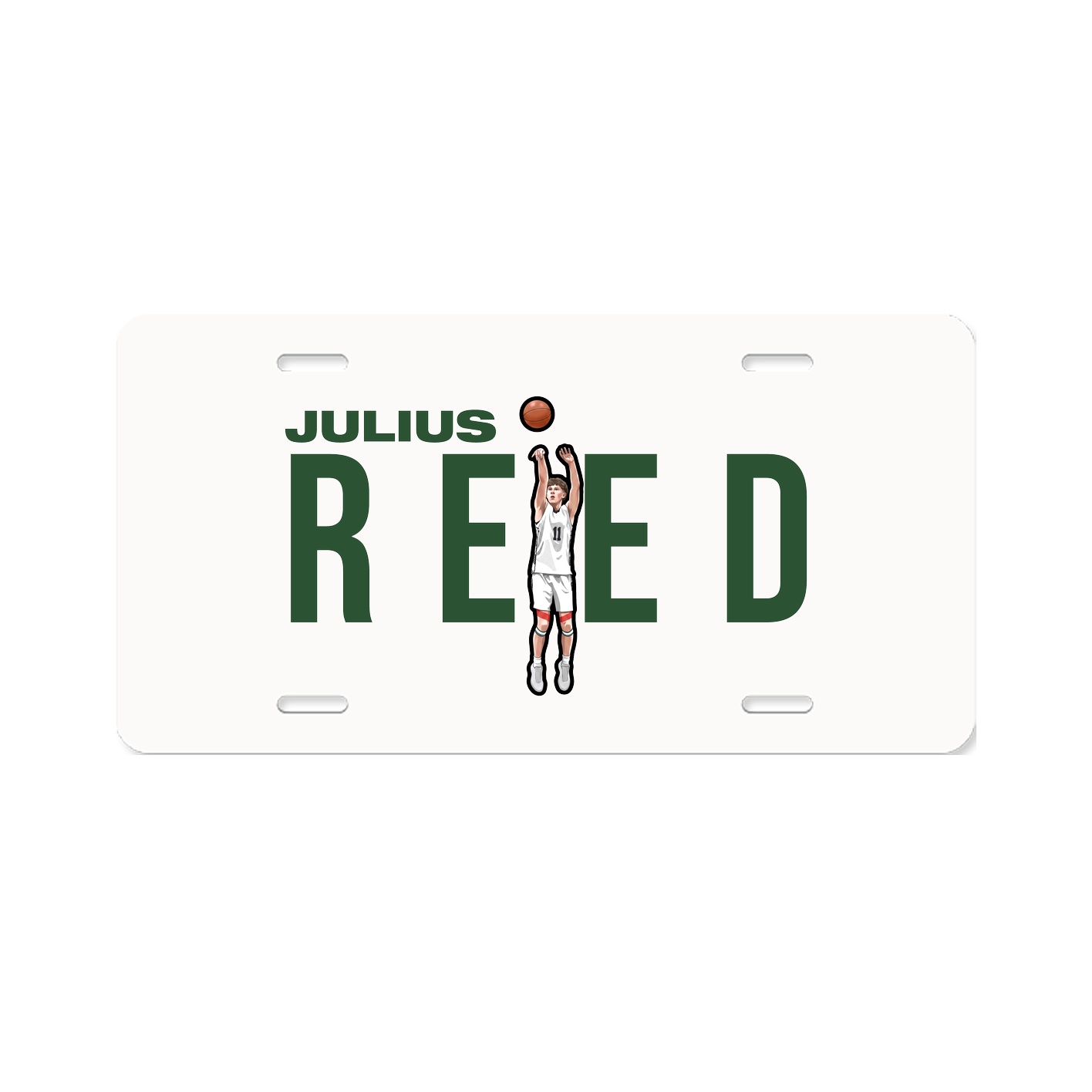 License Plate — Player Name in Classic