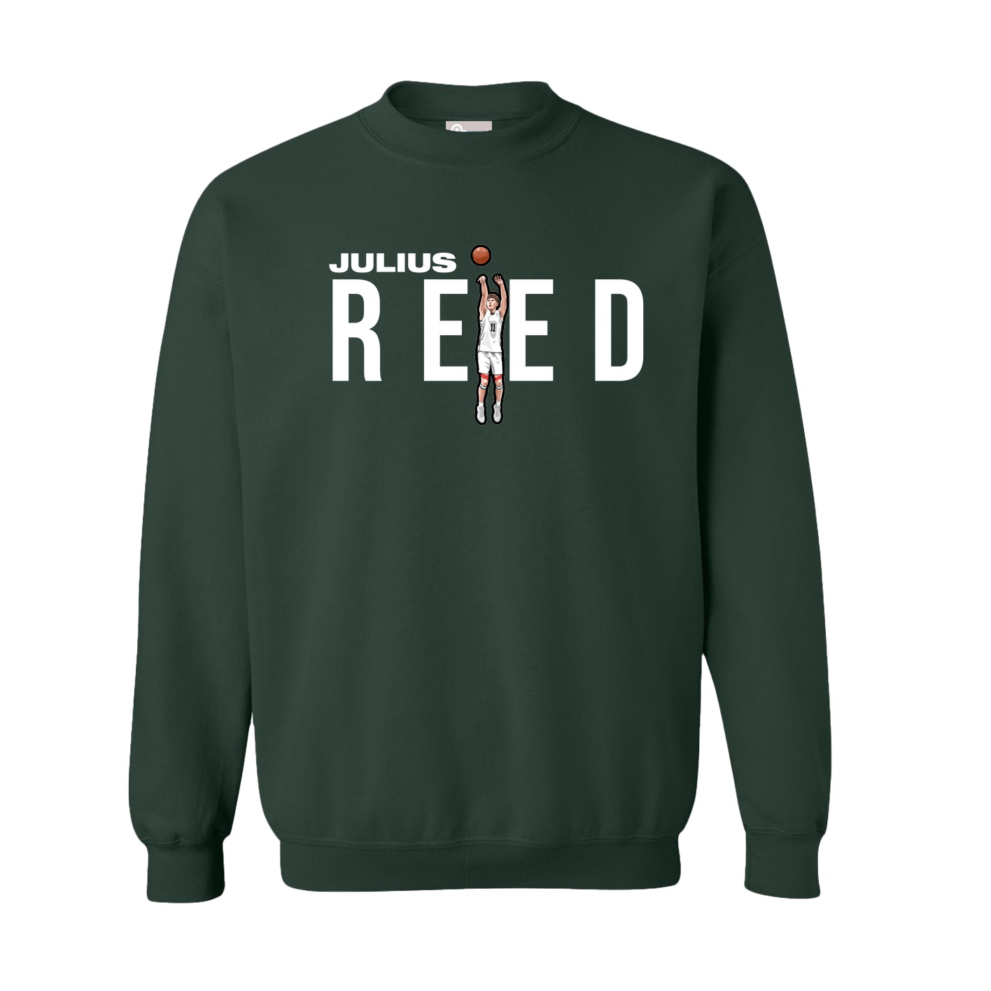 Fleece Crew — Player Name in Green