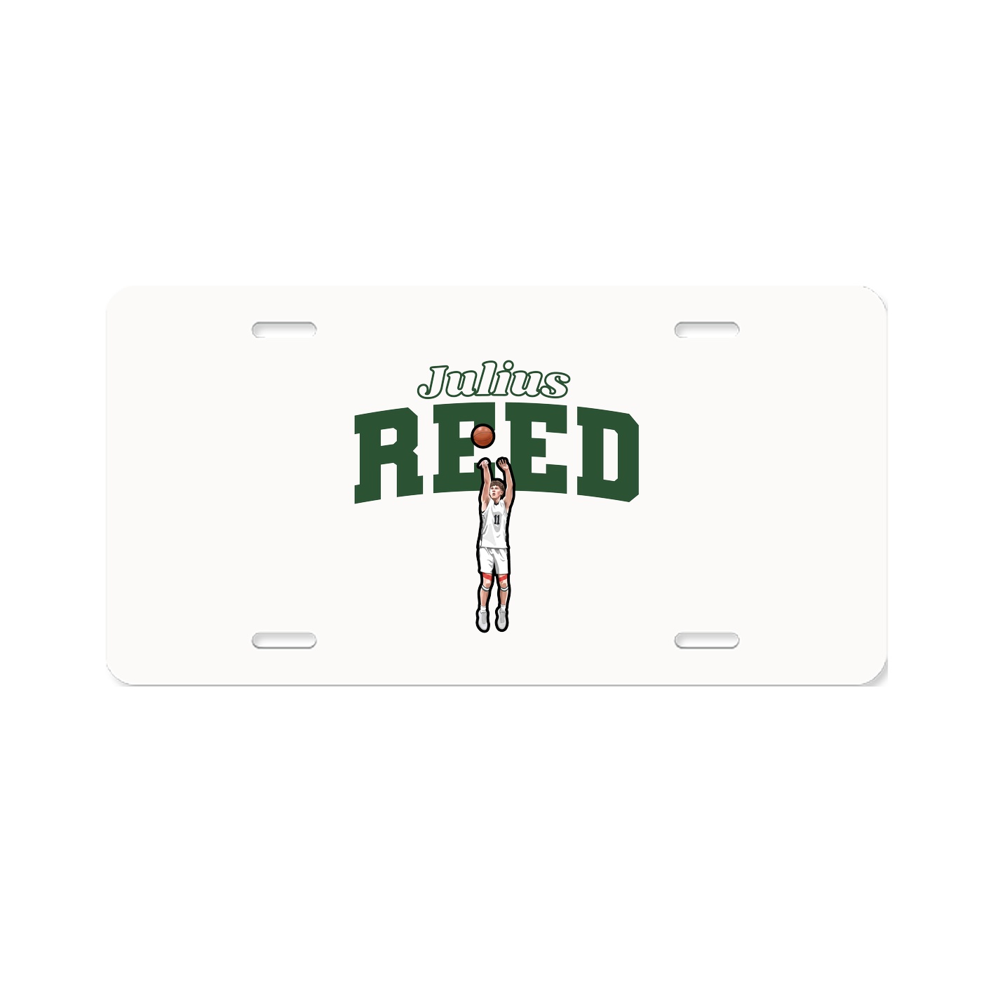 License Plate — Name Arch in Classic