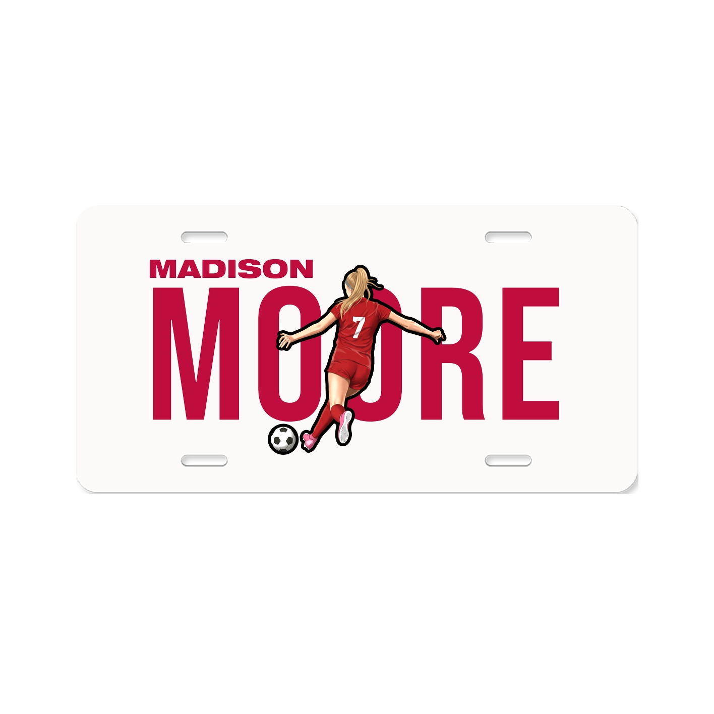 License Plate — Player Name in Classic