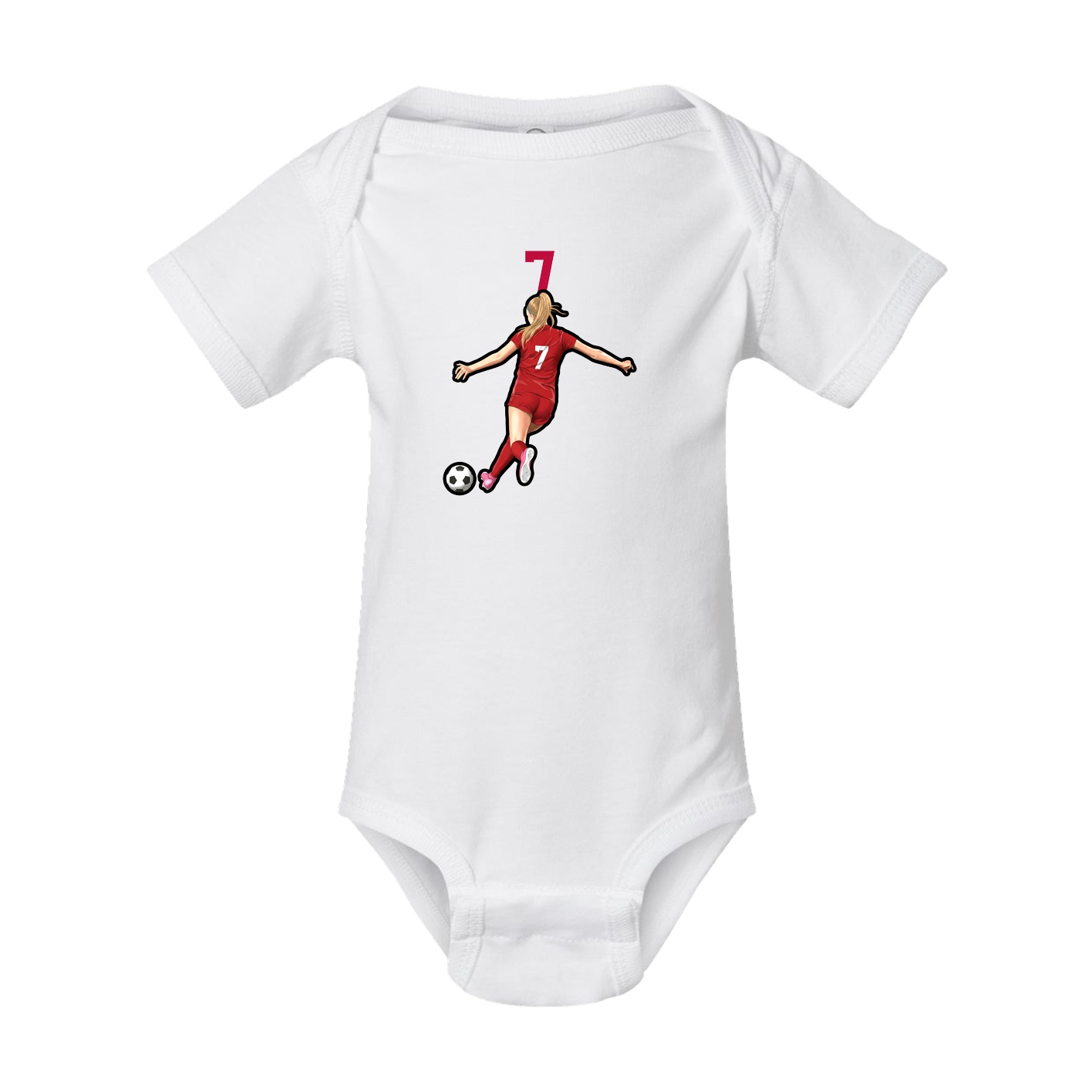 Baby Onesie — Number Top in White
