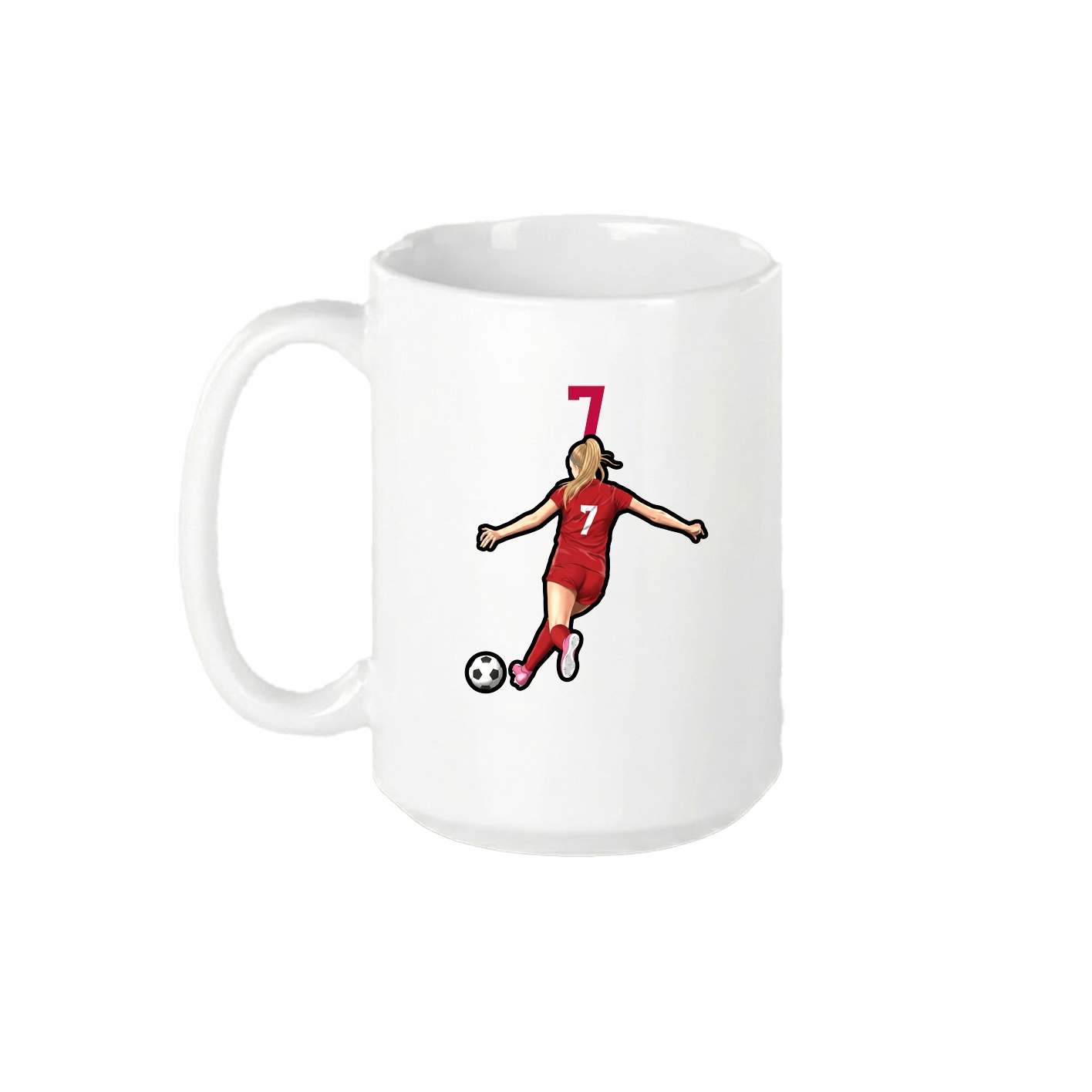 15oz Coffee Mug — Number Top in White
