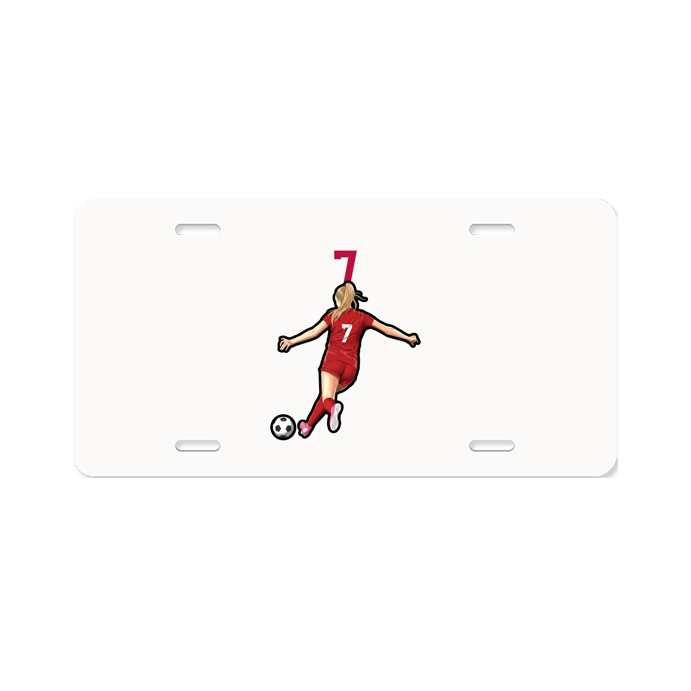 License Plate — Number Top in Classic