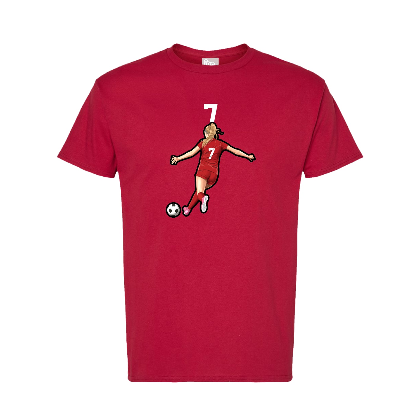 Tee — Number Top in Crimson