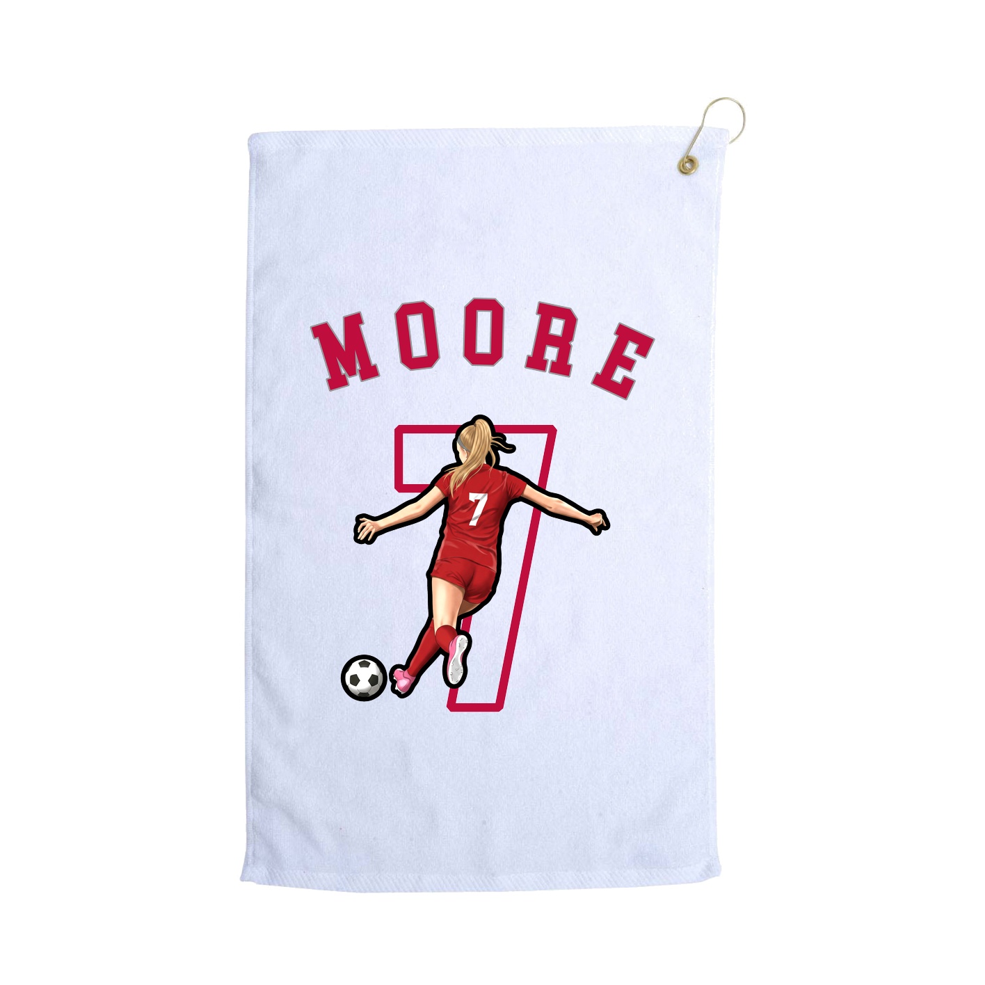 Golf Towel — Shirsey Arch in White
