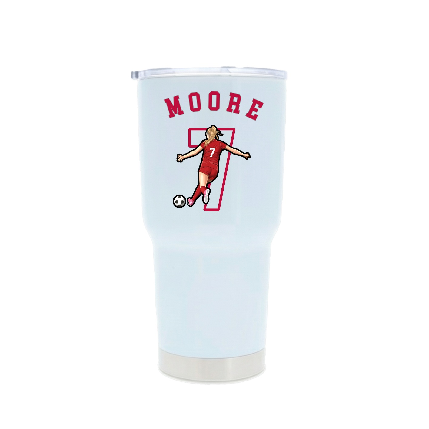 30oz Stainless Steel Tumbler — Shirsey Arch in White