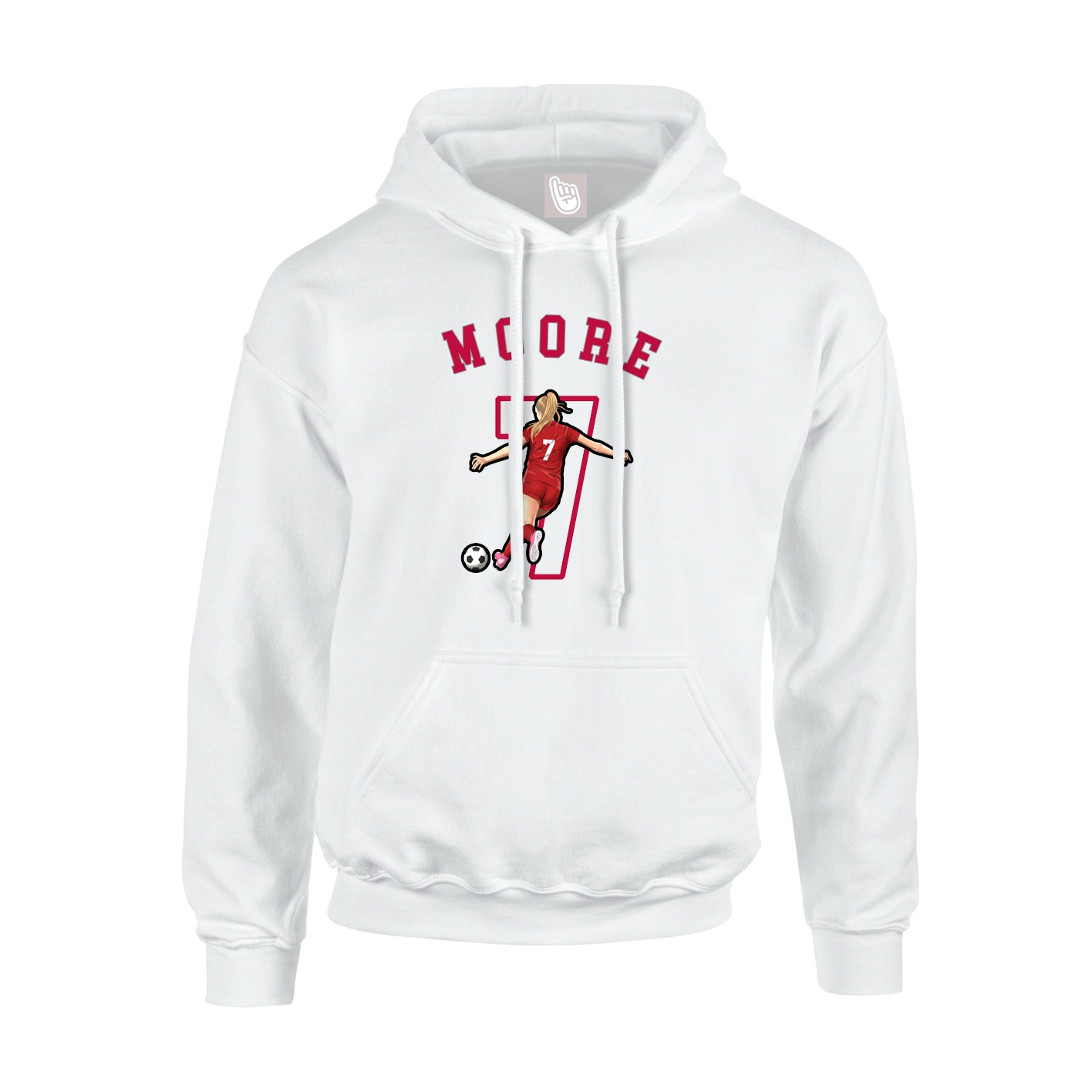 Youth Hoodie — Shirsey Arch in White
