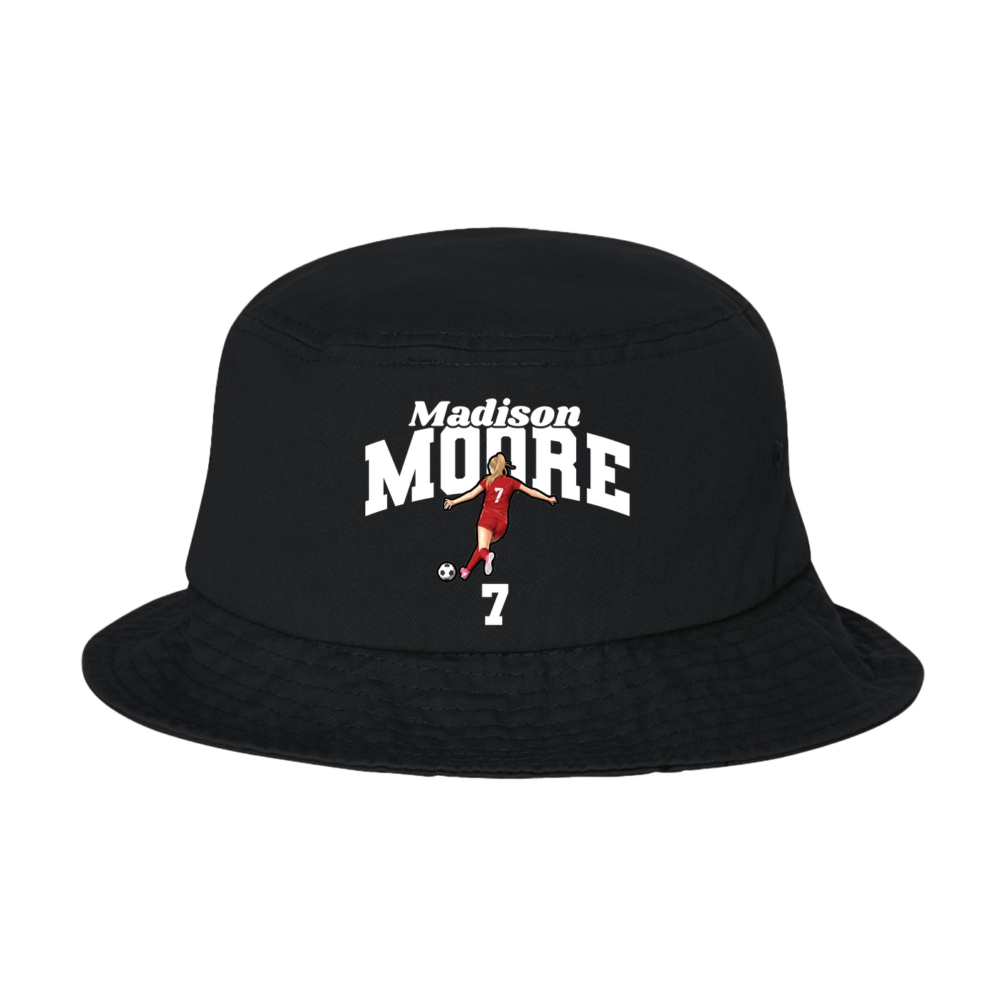 Bucket Cap — Signature Arch in Black